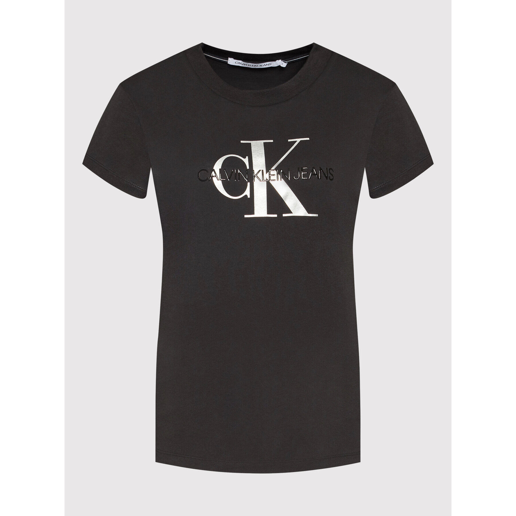 Calvin Klein Jeans Тишърт J20J216808 Черен Regular Fit - Pepit.bg