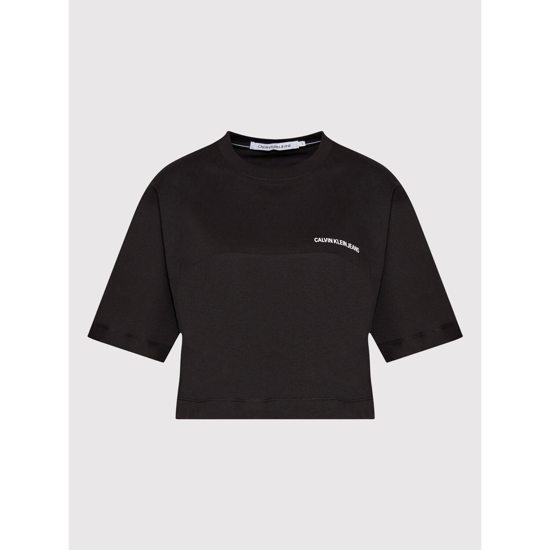 Calvin Klein Jeans Тишърт J20J217567 Черен Regular Fit - Pepit.bg