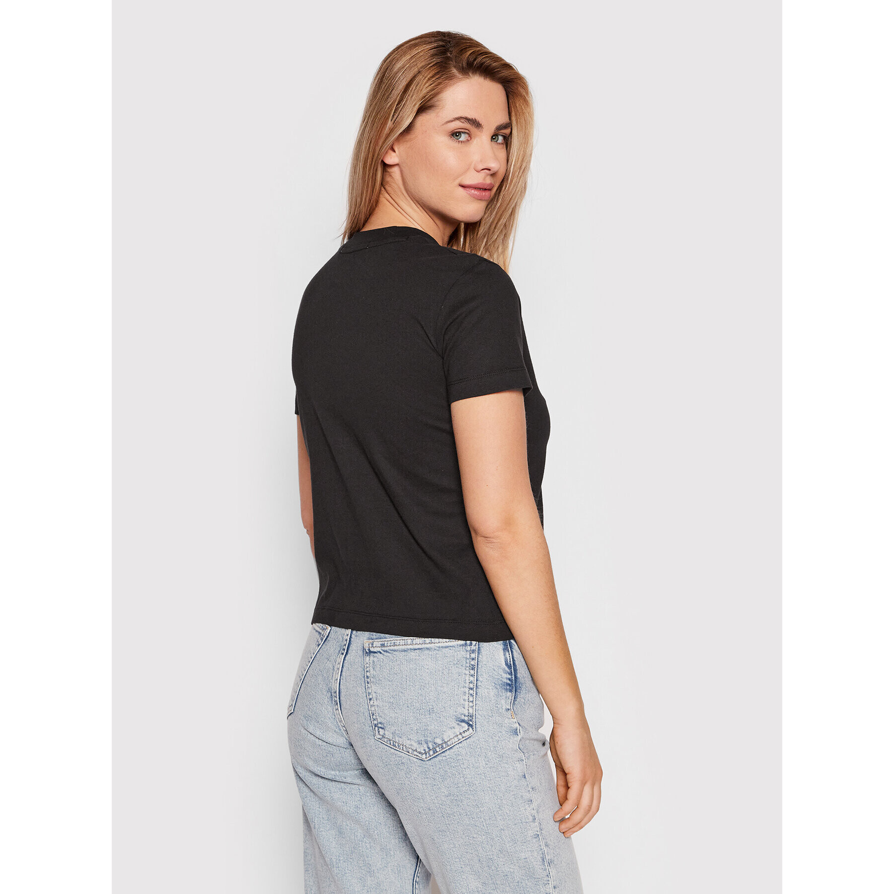 Calvin Klein Jeans Тишърт J20J218264 Черен Regular Fit - Pepit.bg