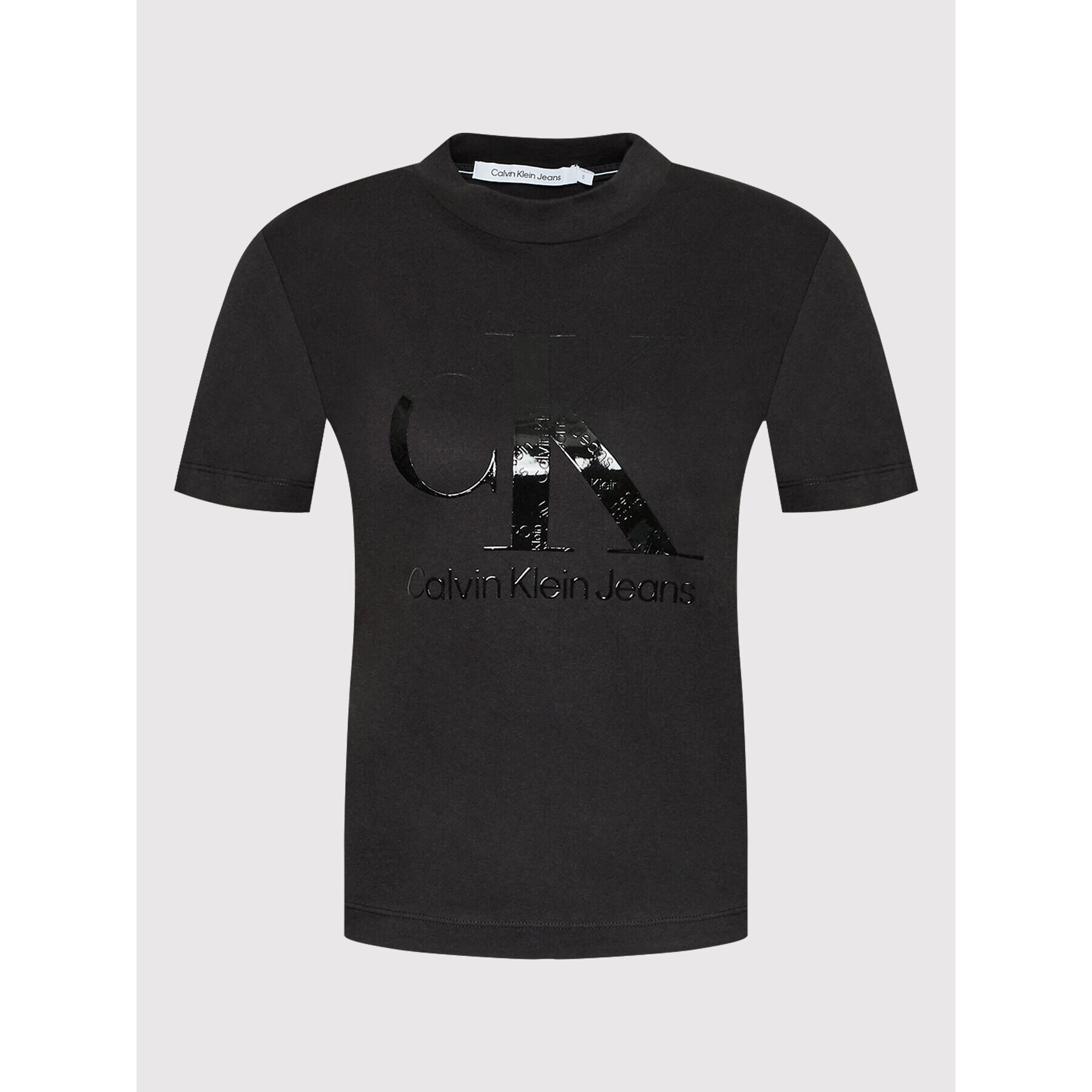 Calvin Klein Jeans Тишърт J20J218264 Черен Regular Fit - Pepit.bg