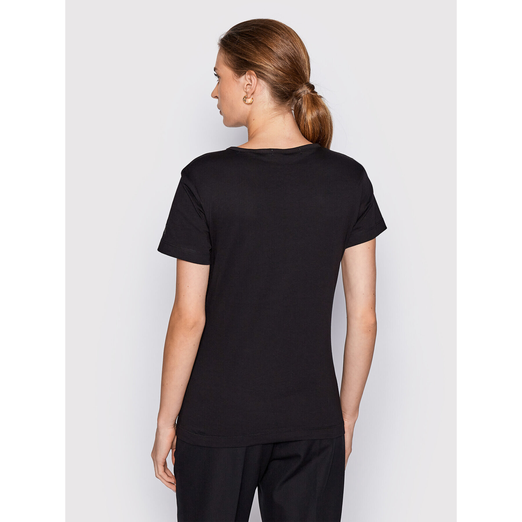 Calvin Klein Jeans Тишърт J20J218996 Черен Regular Fit - Pepit.bg