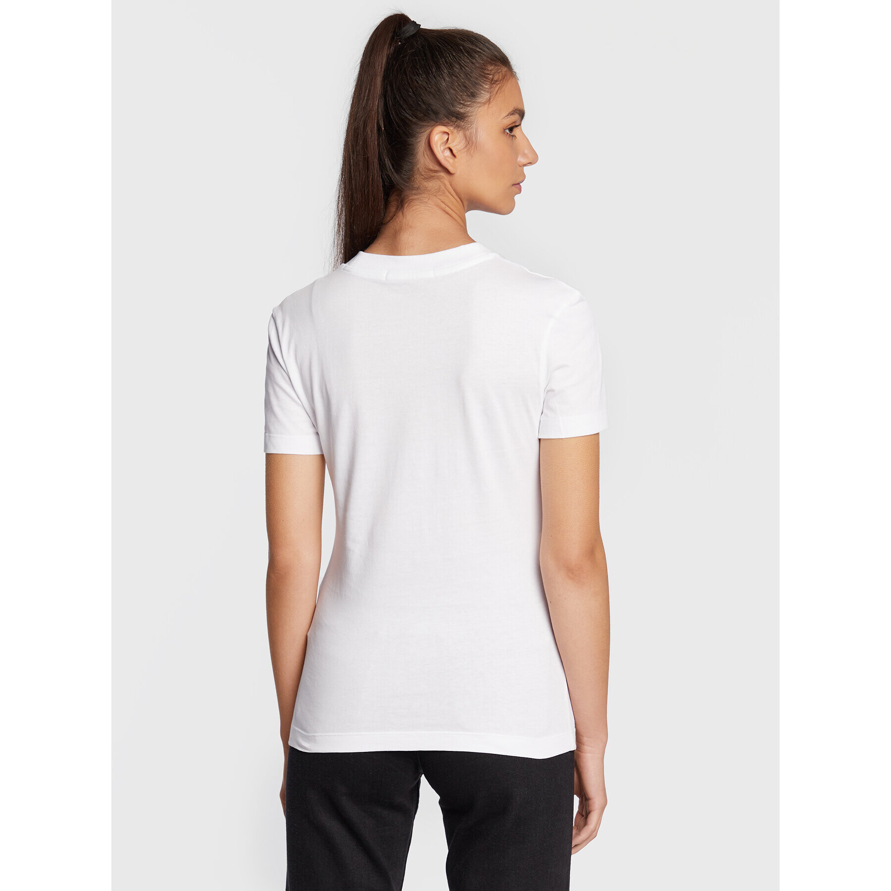 Calvin Klein Jeans Тишърт J20J219797 Бял Regular Fit - Pepit.bg