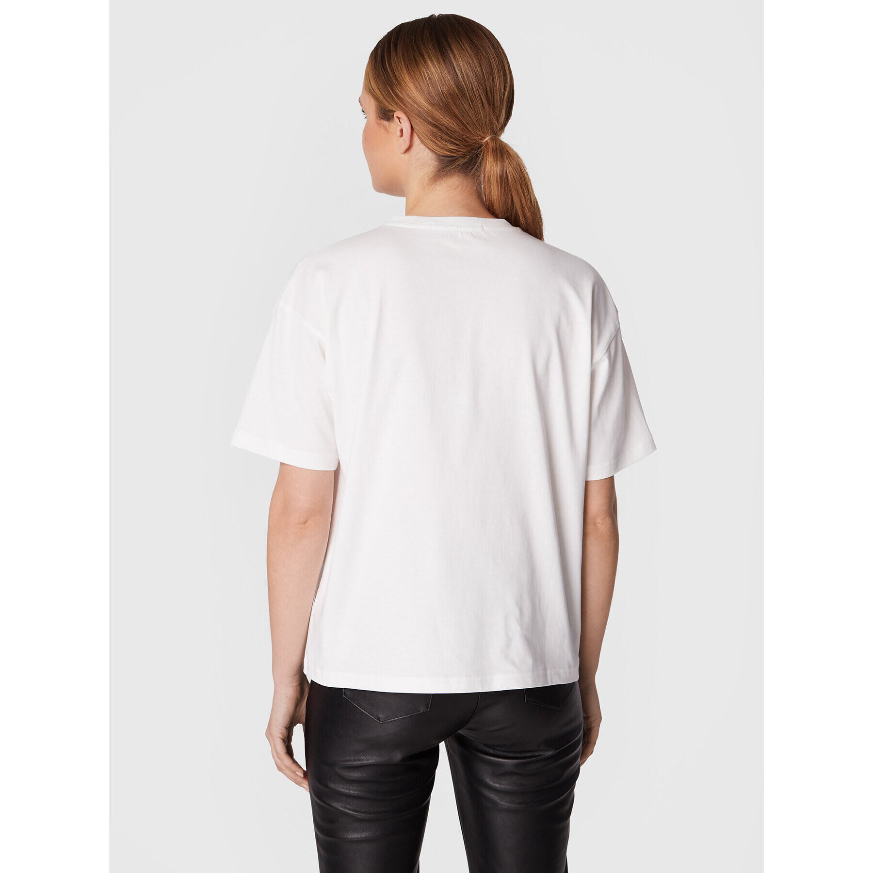 Calvin Klein Jeans Тишърт J20J219887 Бял Regular Fit - Pepit.bg