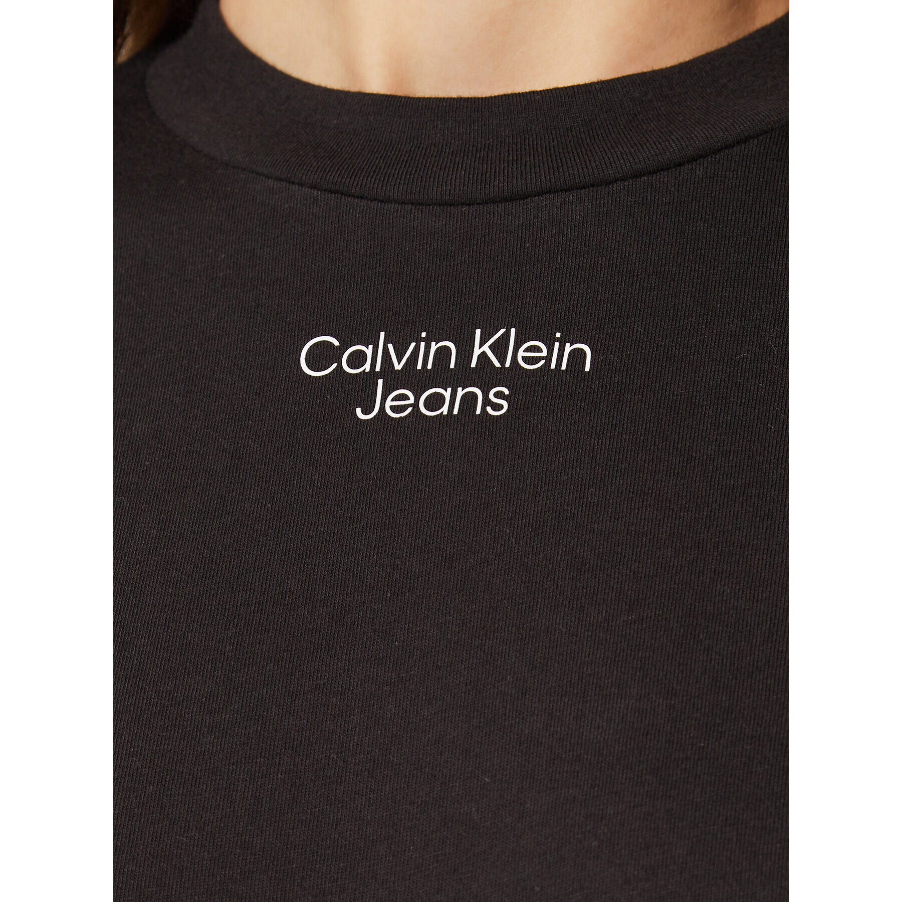 Calvin Klein Jeans Тишърт J20J219889 Черен Regular Fit - Pepit.bg