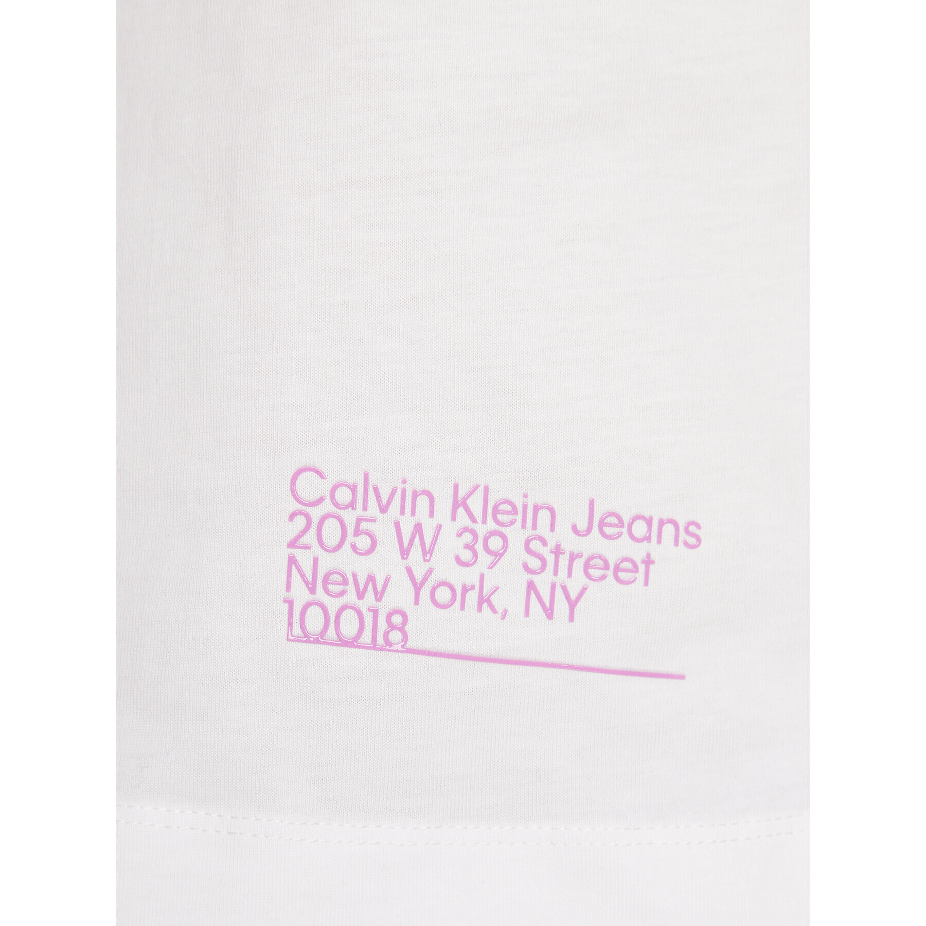 Calvin Klein Jeans Тишърт J20J220276 Бял Regular Fit - Pepit.bg
