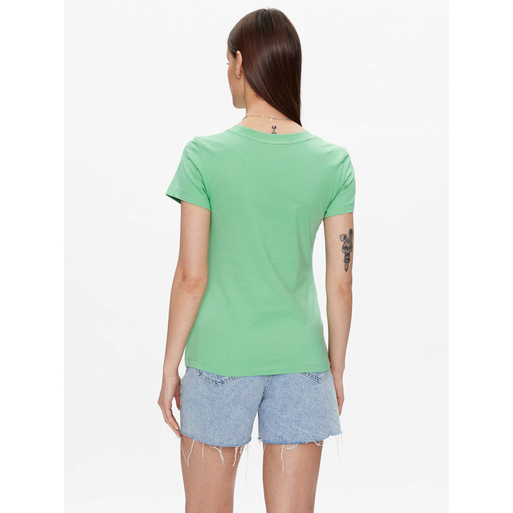 Calvin Klein Jeans Тишърт J20J220300 Зелен Regular Fit - Pepit.bg