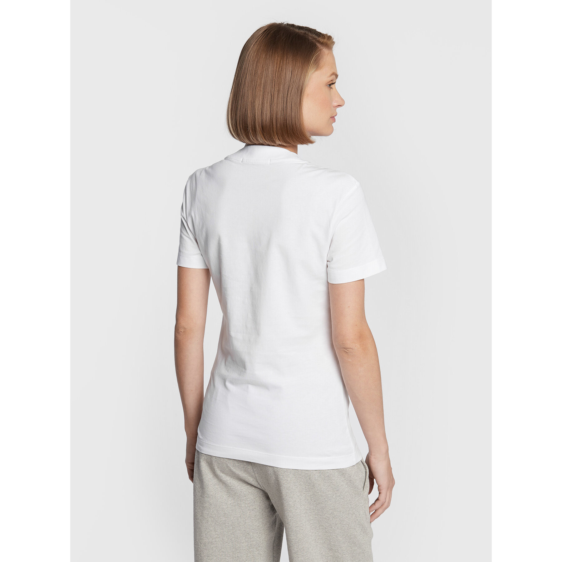 Calvin Klein Jeans Тишърт J20J220478 Бял Regular Fit - Pepit.bg