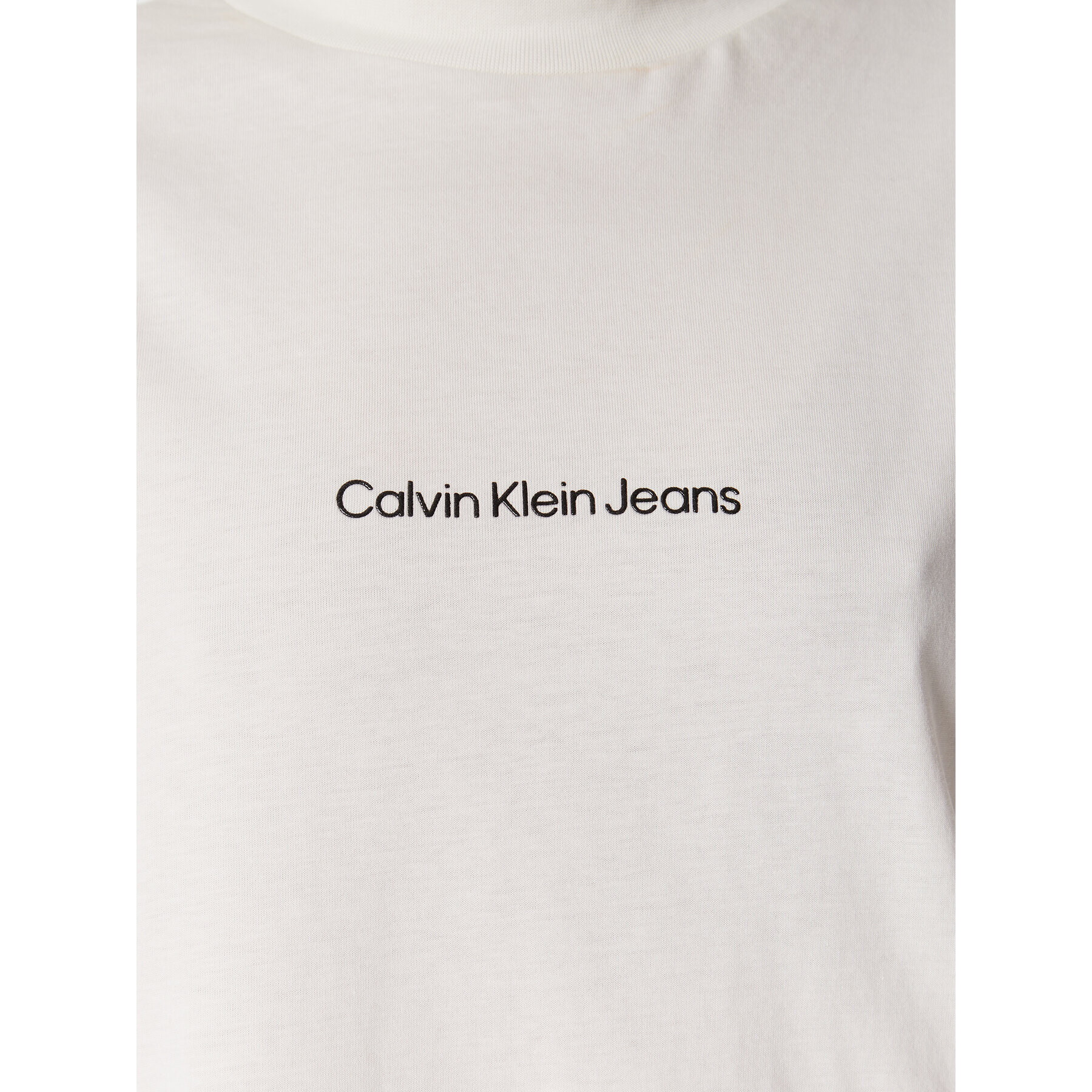 Calvin Klein Jeans Тишърт J20J220514 Бял Loose Fit - Pepit.bg