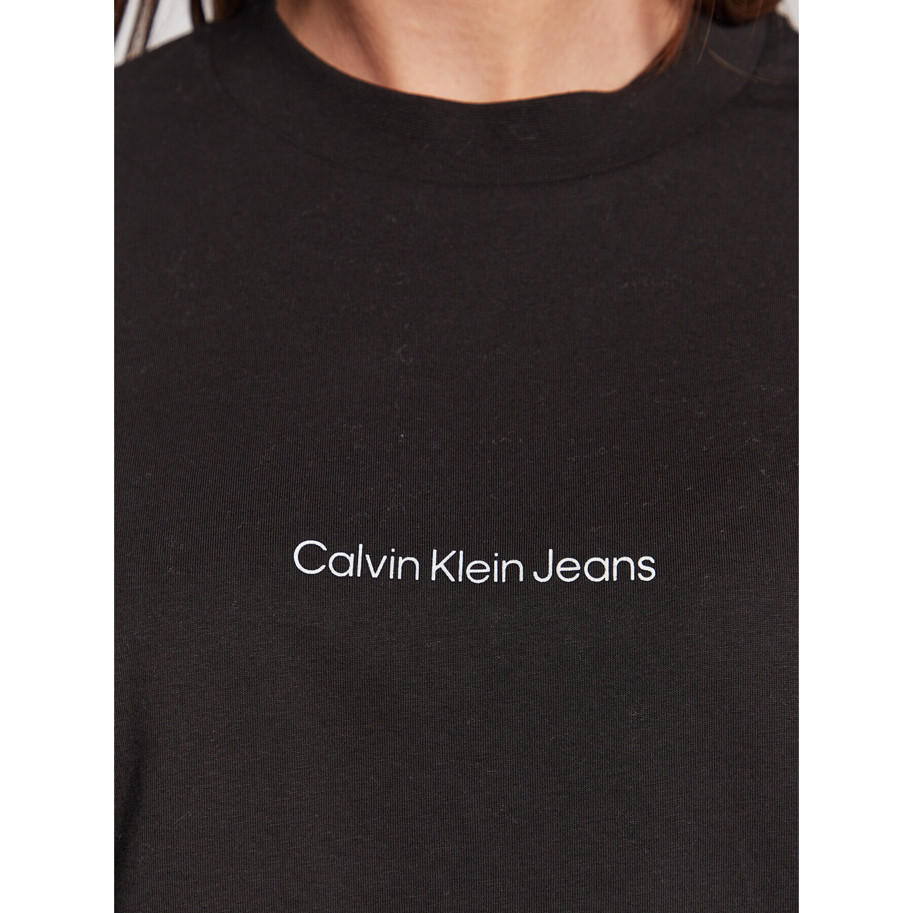 Calvin Klein Jeans Тишърт J20J220514 Черен Loose Fit - Pepit.bg