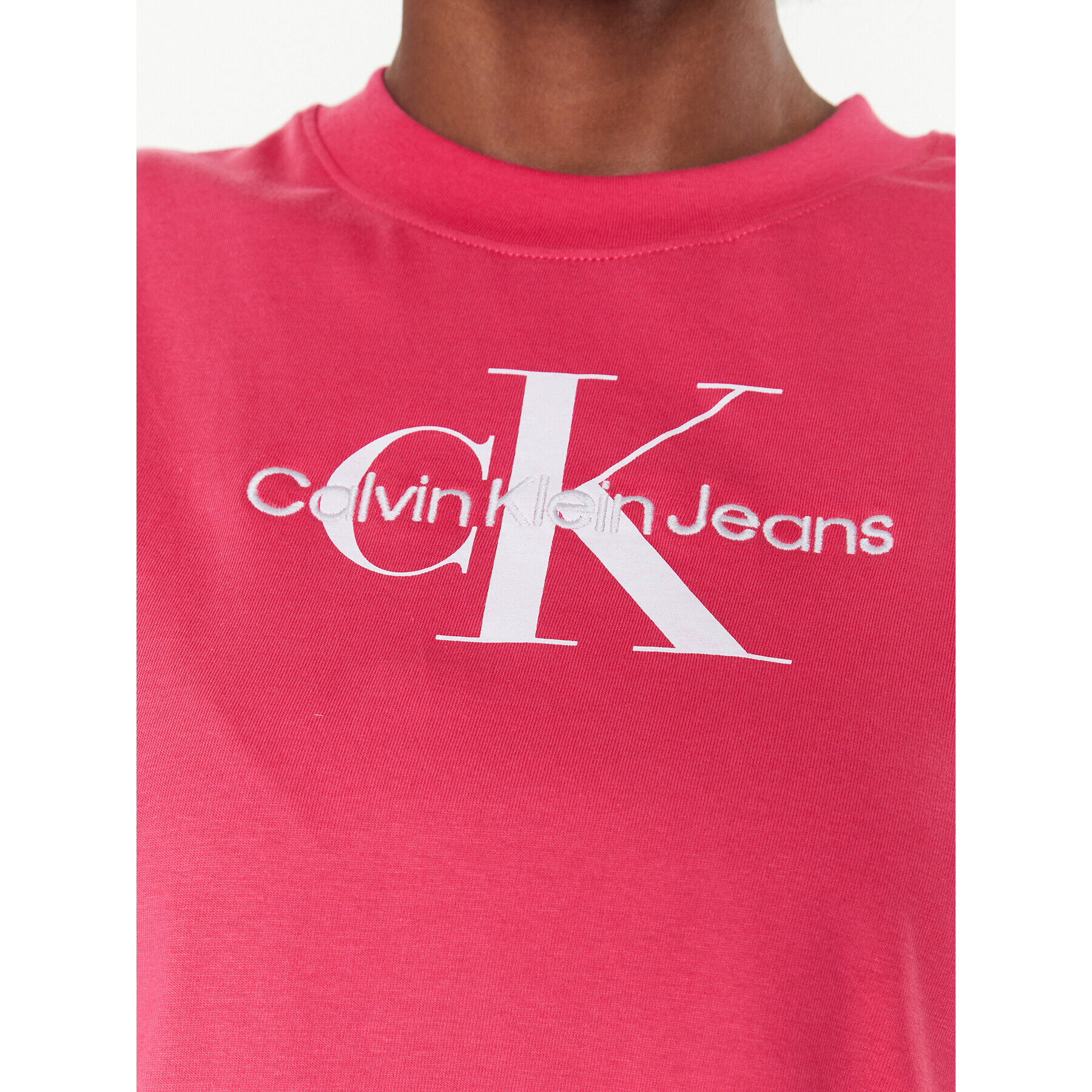 Calvin Klein Jeans Тишърт J20J220717 Розов Relaxed Fit - Pepit.bg