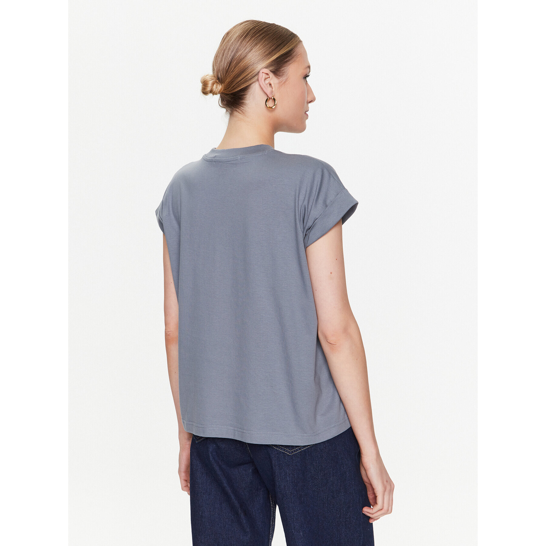 Calvin Klein Jeans Тишърт J20J220717 Сив Relaxed Fit - Pepit.bg