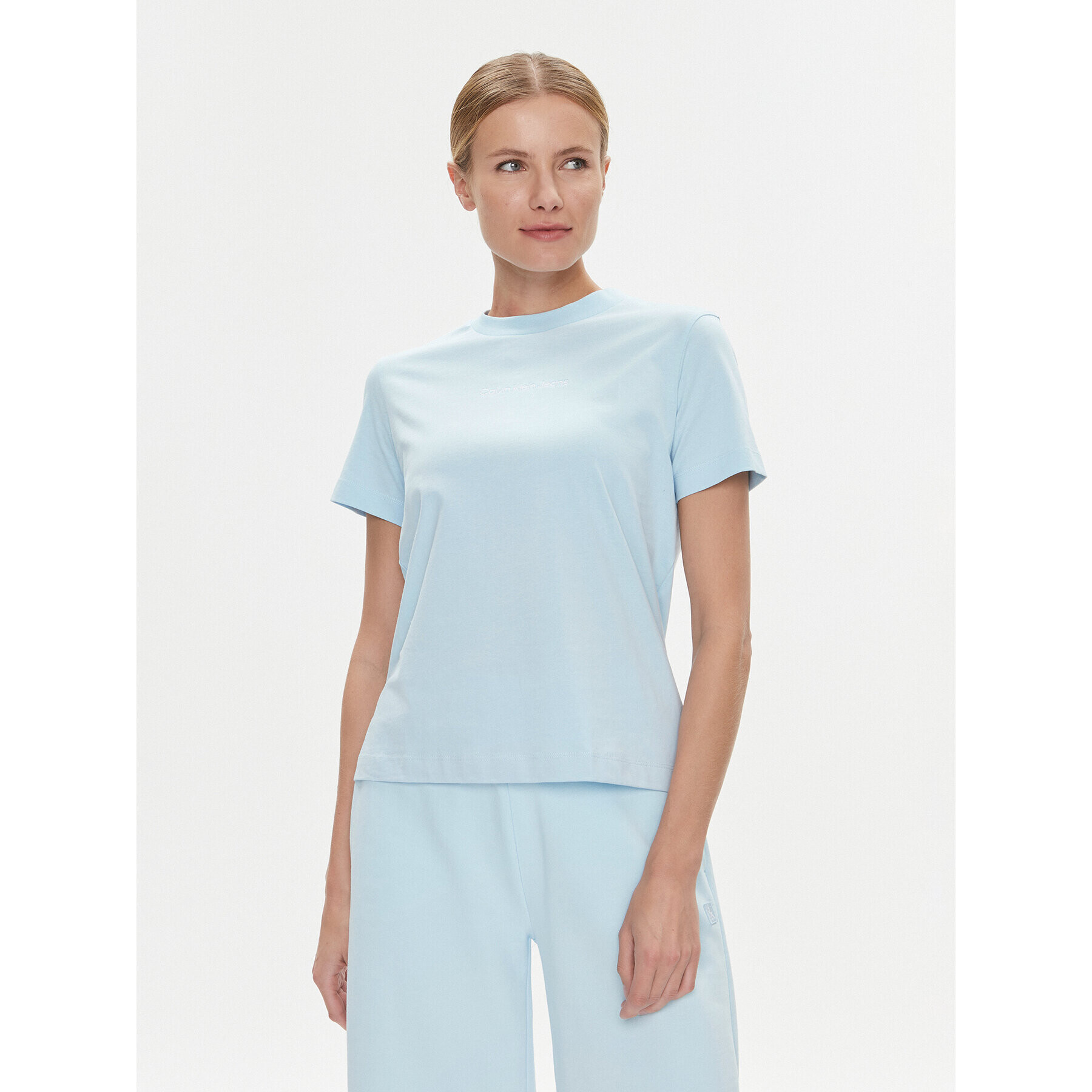 Calvin Klein Jeans Тишърт J20J221065 Син Regular Fit - Pepit.bg