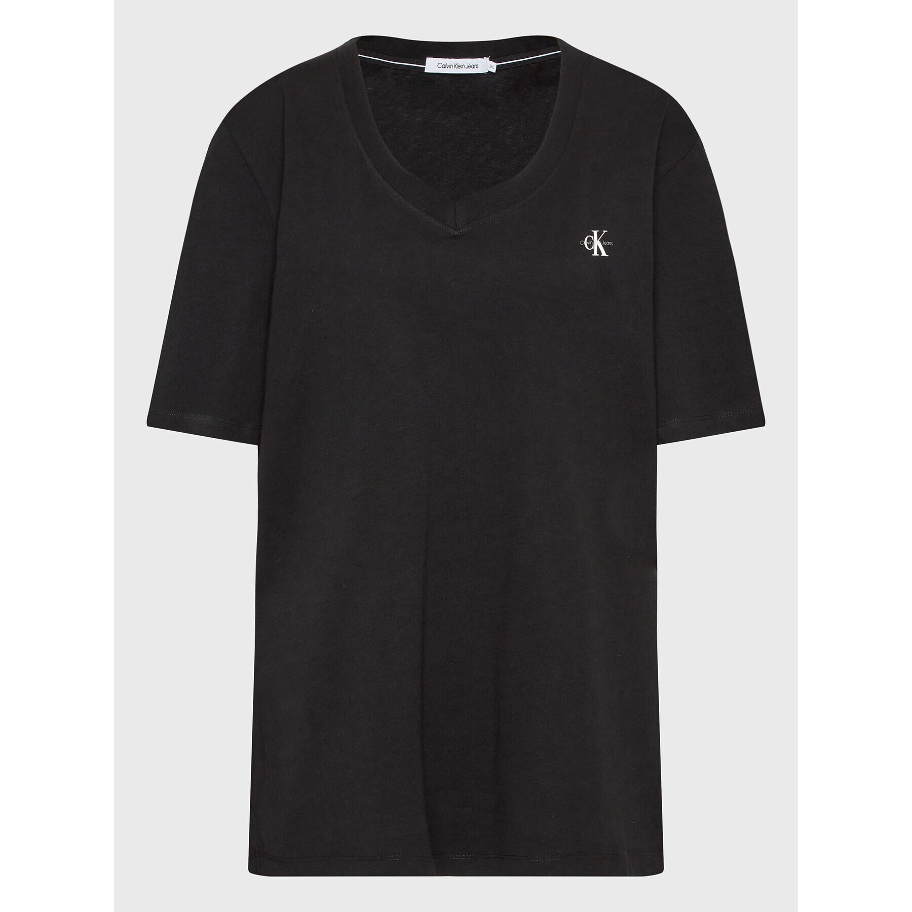 Calvin Klein Jeans Тишърт J20J221204 Черен Regular Fit - Pepit.bg