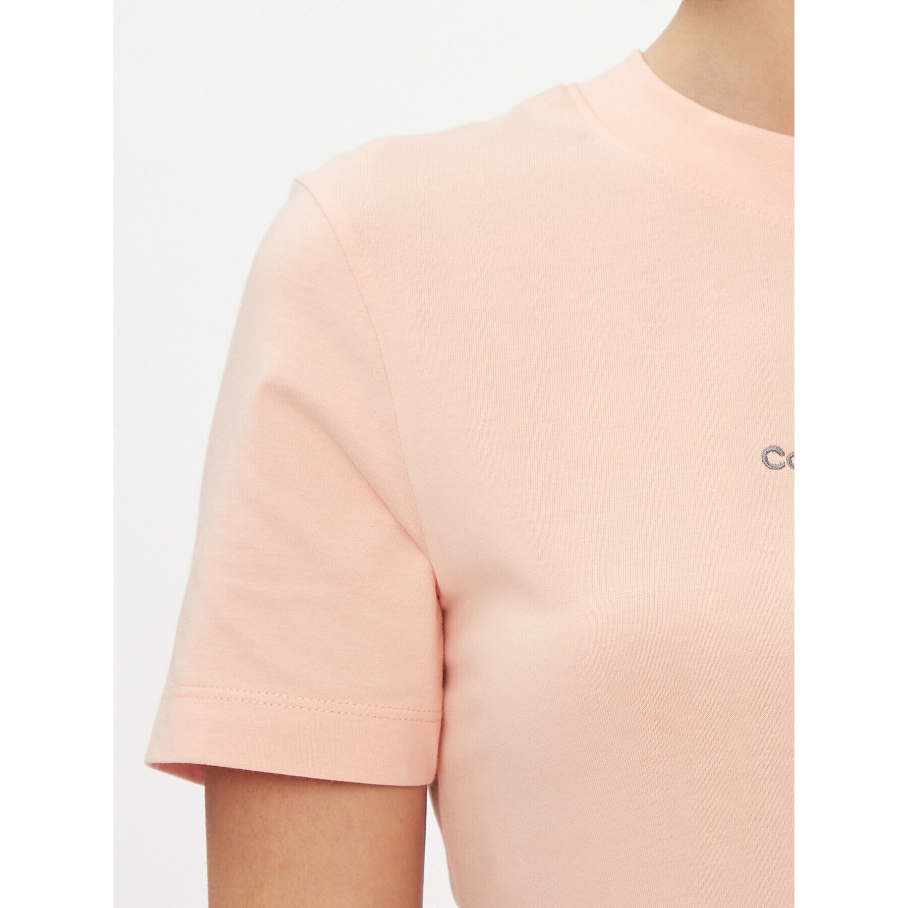 Calvin Klein Jeans Тишърт J20J221426 Розов Regular Fit - Pepit.bg
