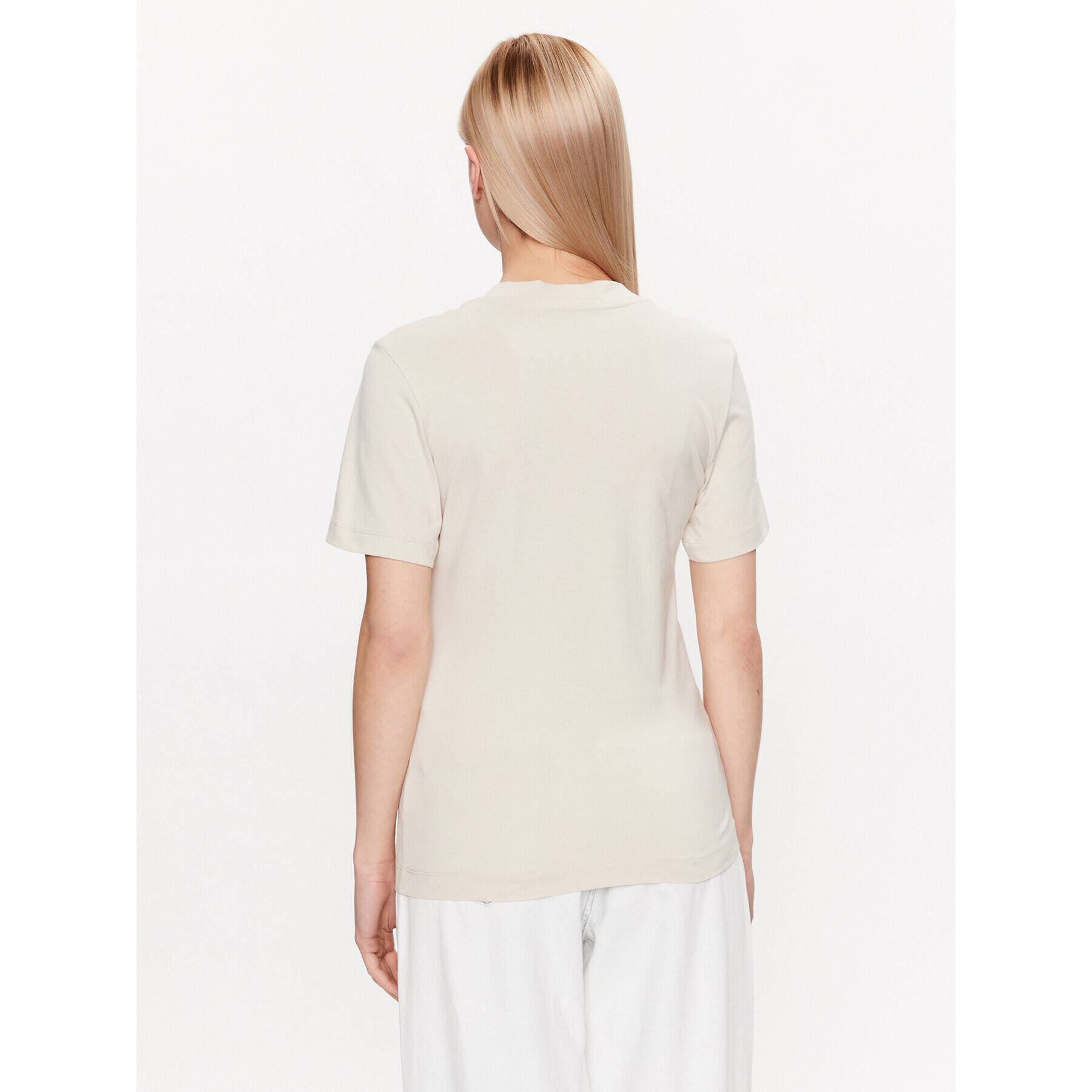 Calvin Klein Jeans Тишърт J20J221429 Бежов Regular Fit - Pepit.bg