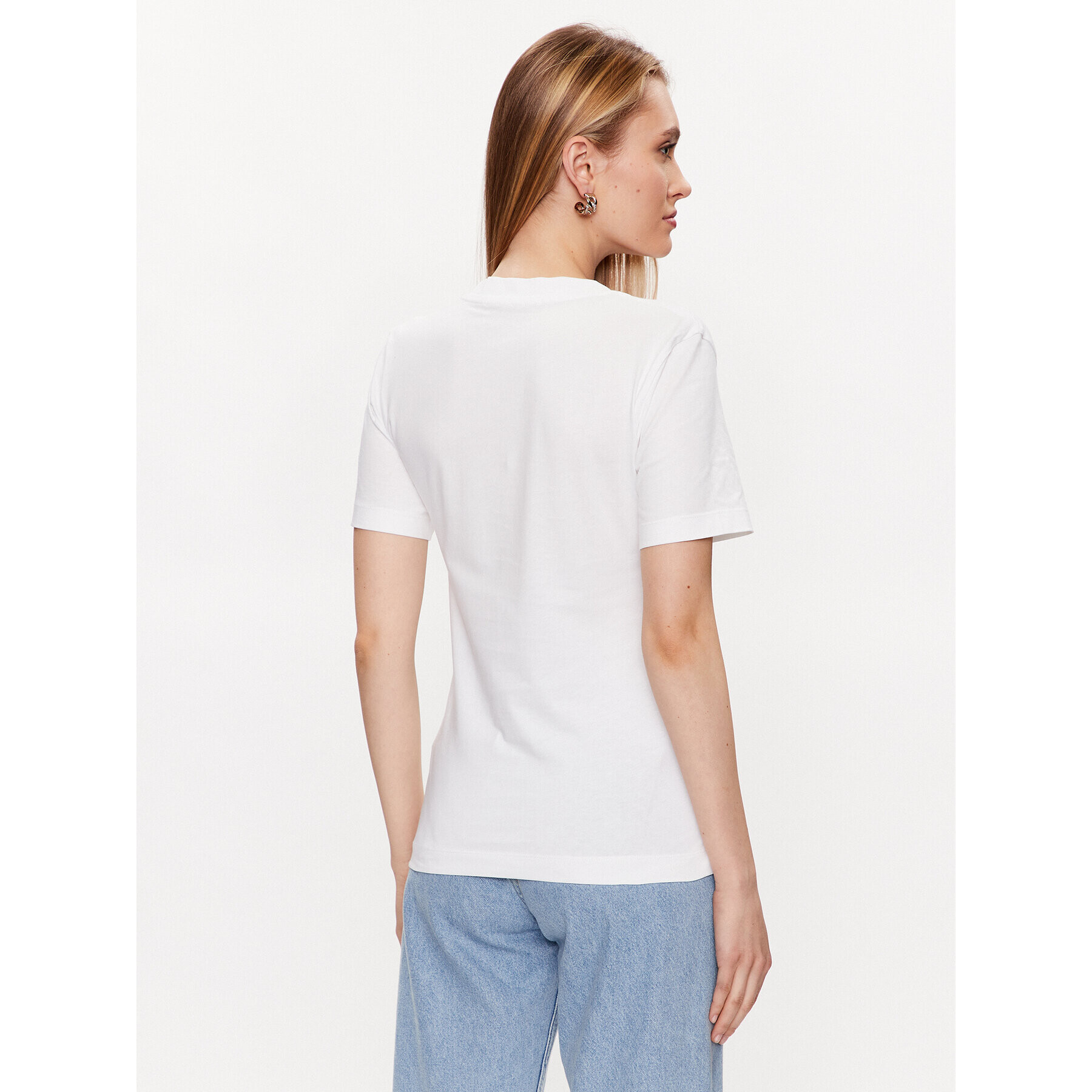 Calvin Klein Jeans Тишърт J20J221429 Бял Regular Fit - Pepit.bg