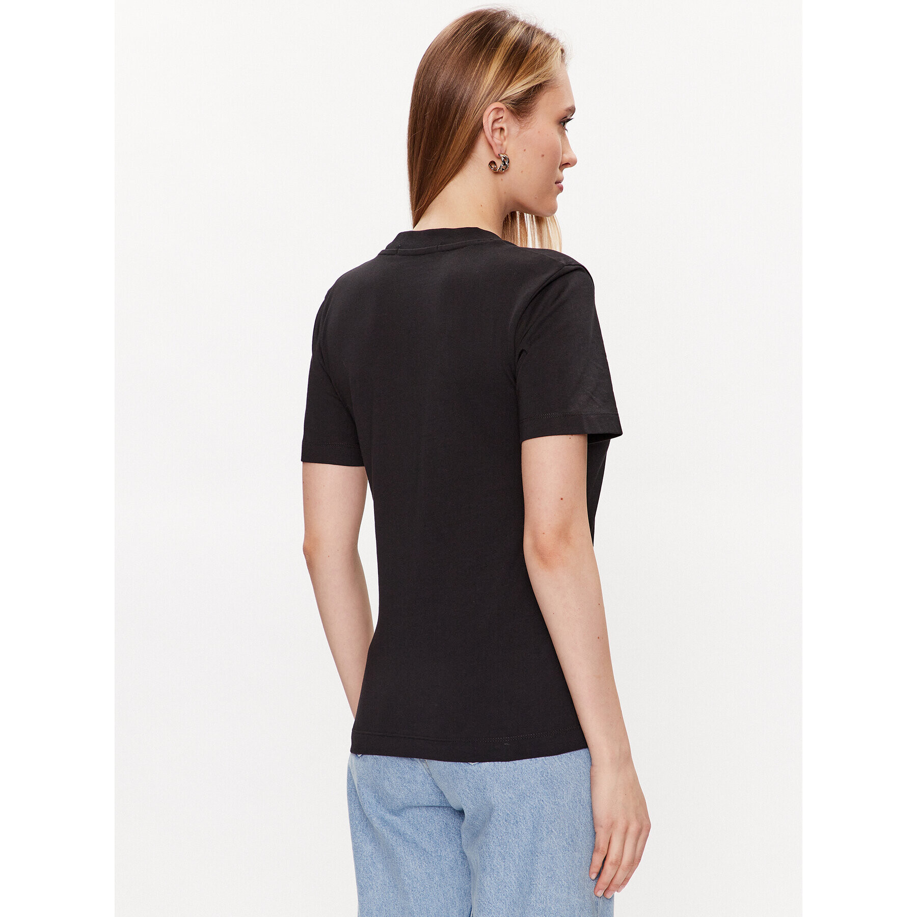 Calvin Klein Jeans Тишърт J20J221429 Черен Regular Fit - Pepit.bg