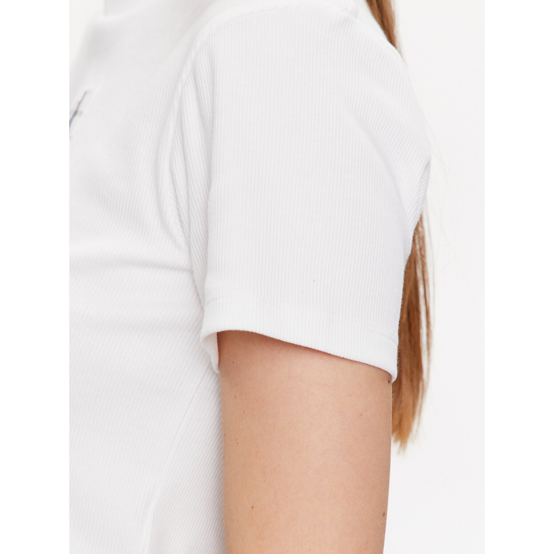 Calvin Klein Jeans Тишърт J20J221595 Бял Regular Fit - Pepit.bg
