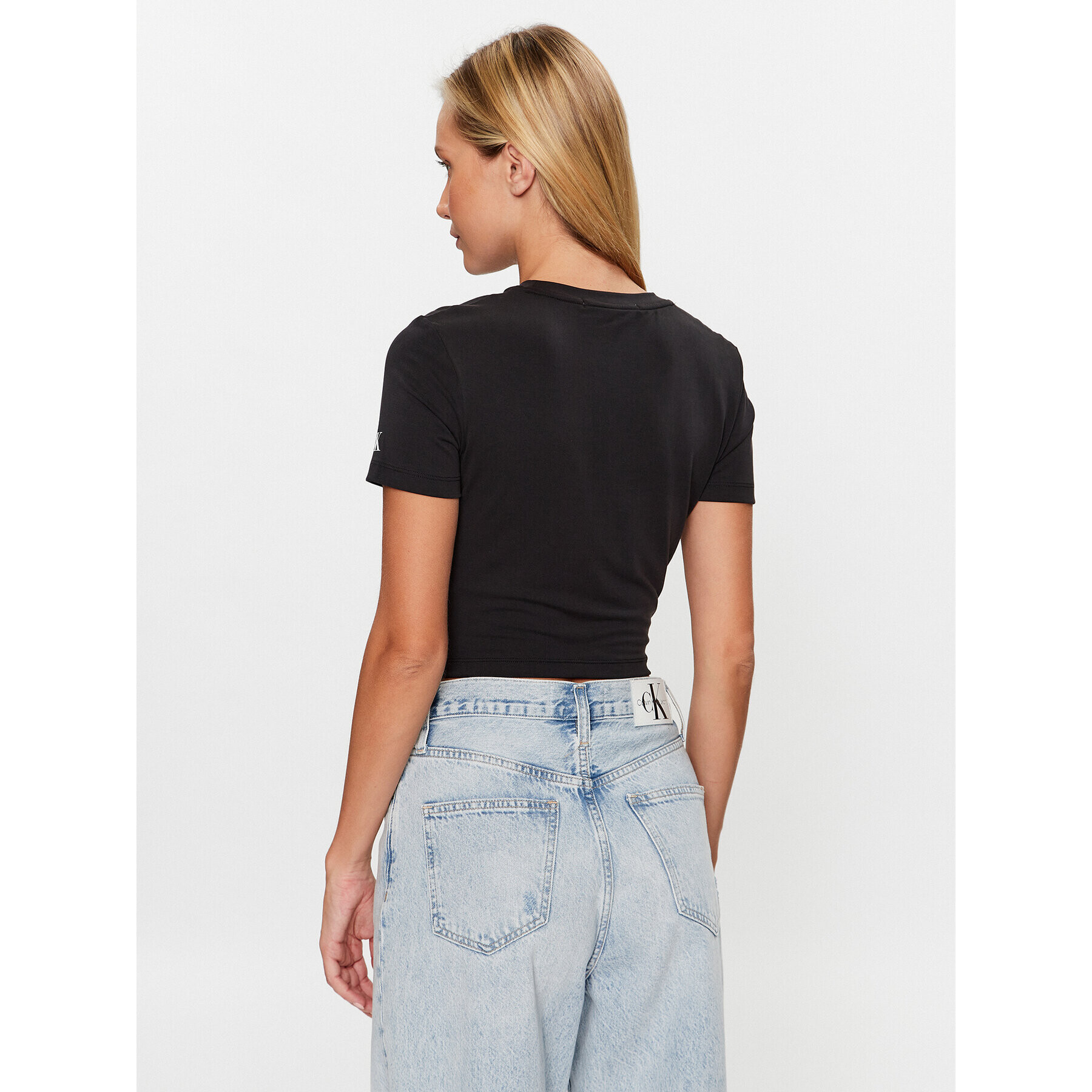 Calvin Klein Jeans Тишърт J20J222128 Черен Regular Fit - Pepit.bg