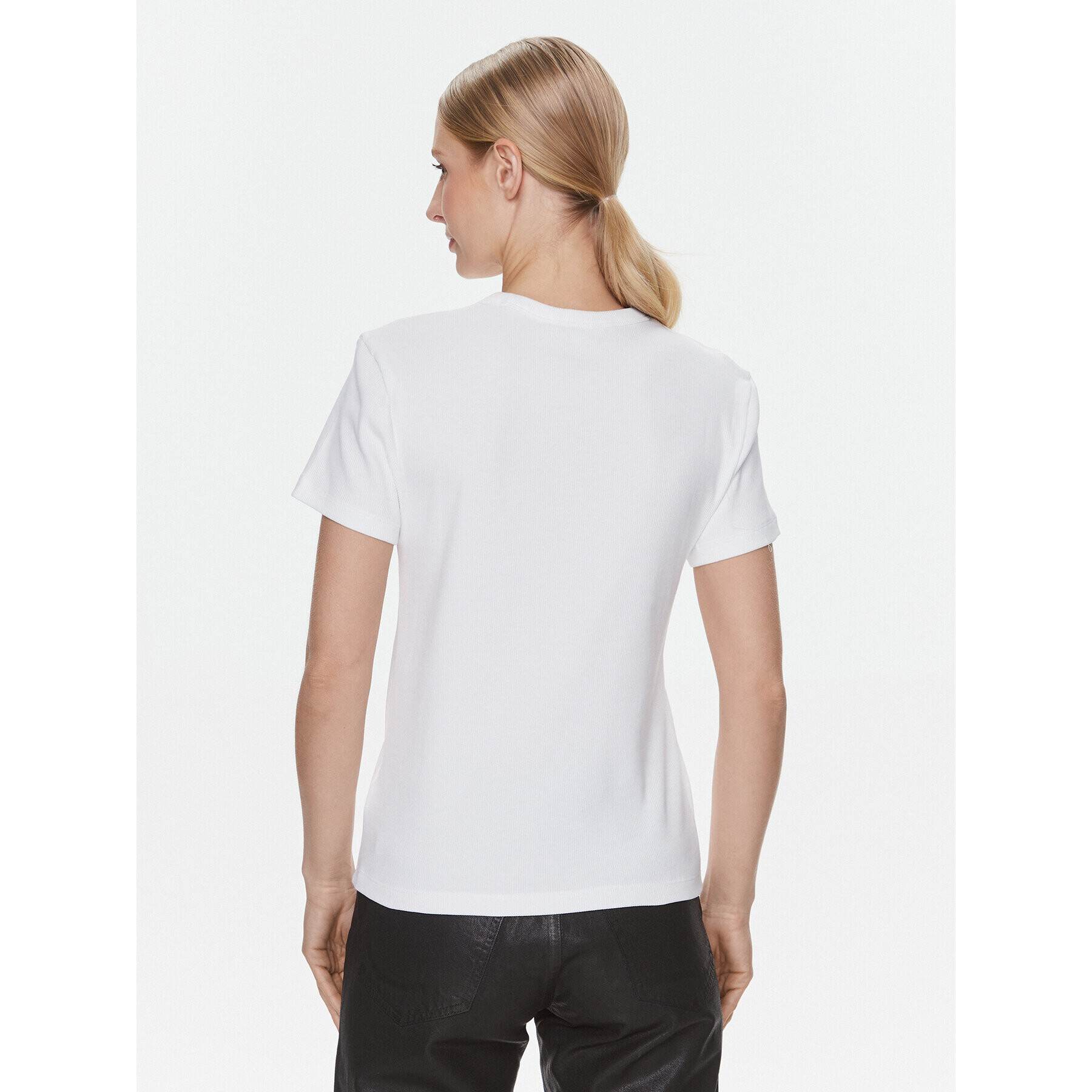 Calvin Klein Jeans Тишърт J20J222687 Бял Regular Fit - Pepit.bg
