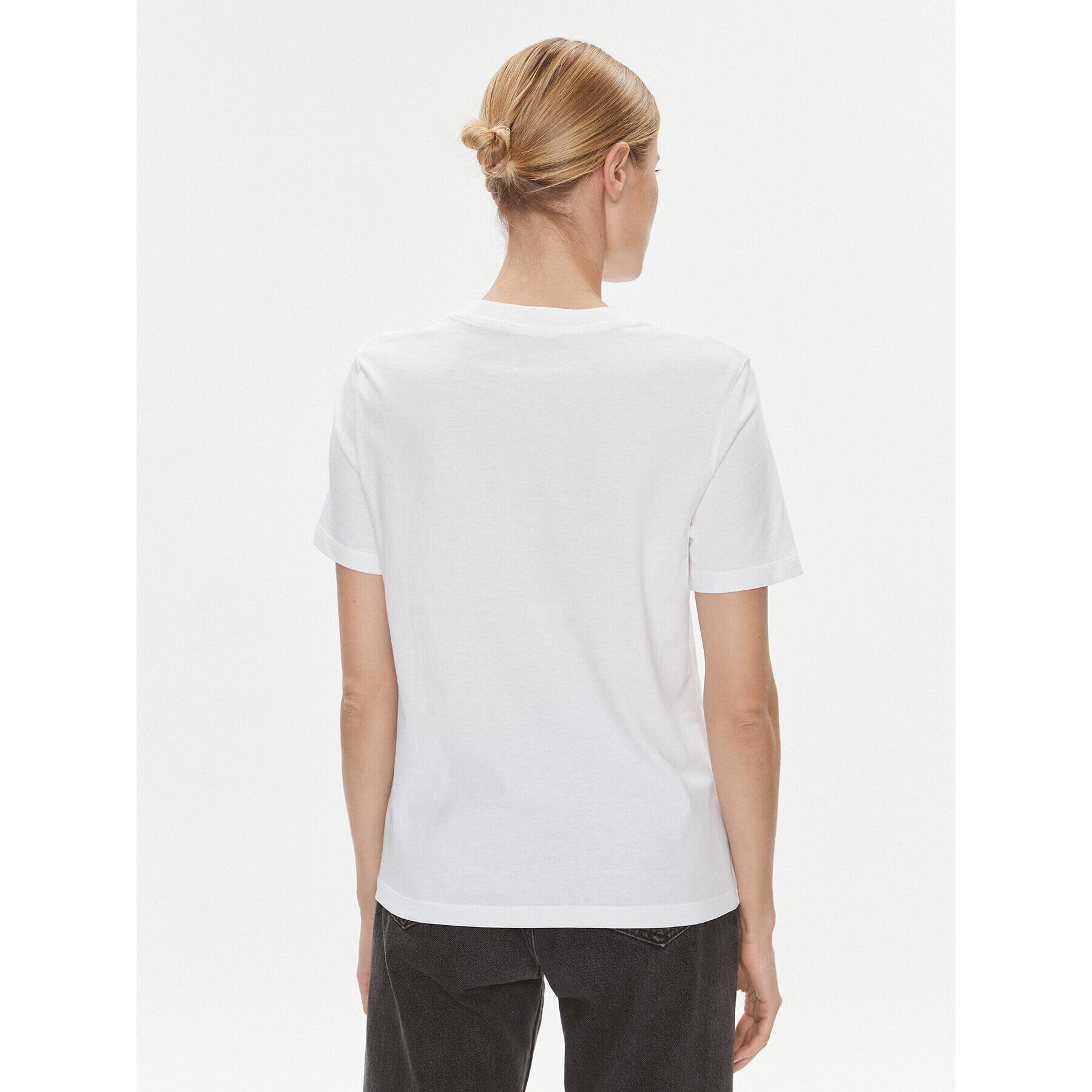 Calvin Klein Jeans Тишърт J20J223226 Бял Regular Fit - Pepit.bg