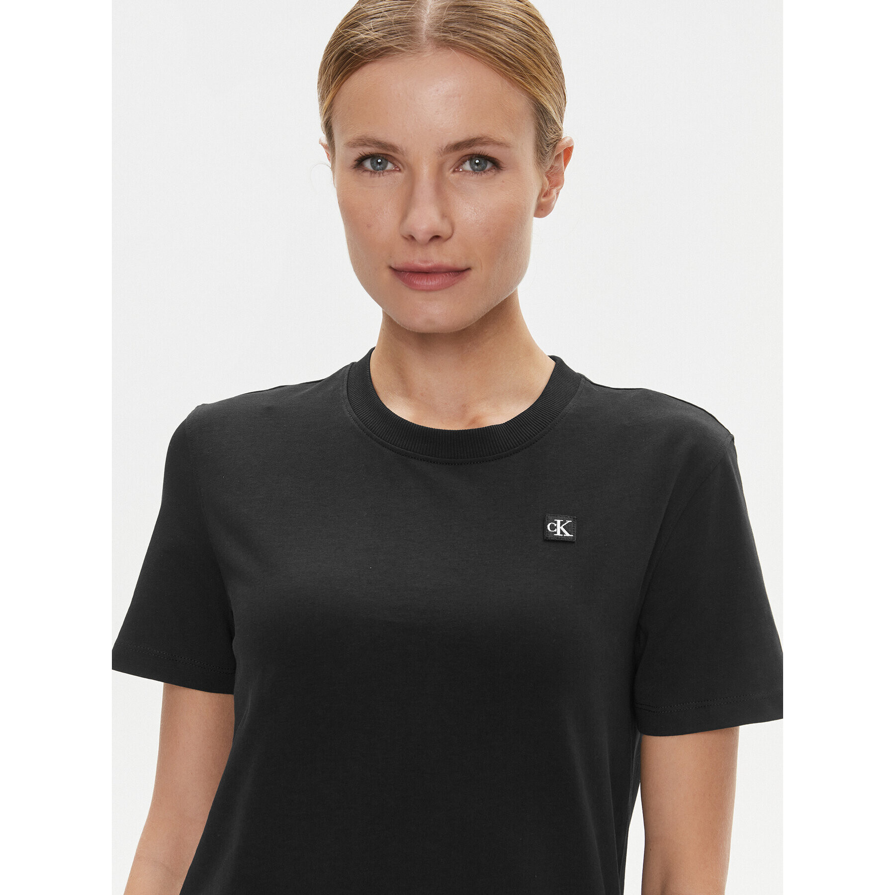 Calvin Klein Jeans Тишърт J20J223226 Черен Regular Fit - Pepit.bg