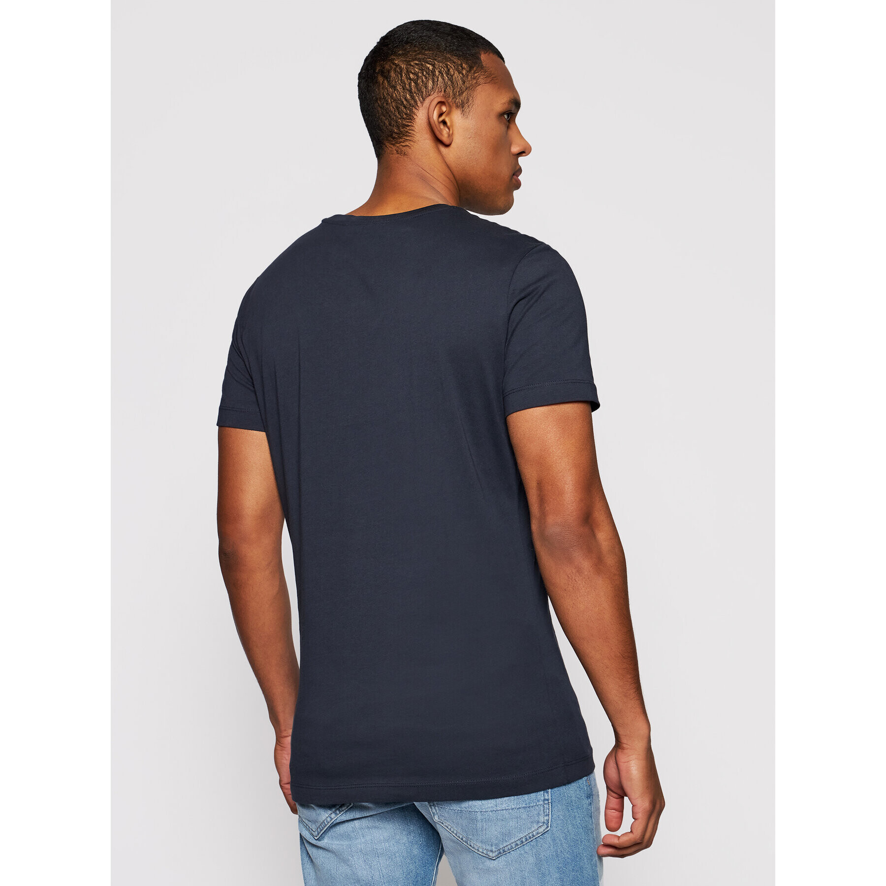Calvin Klein Jeans Тишърт J30J307852 Тъмносин Regular Fit - Pepit.bg