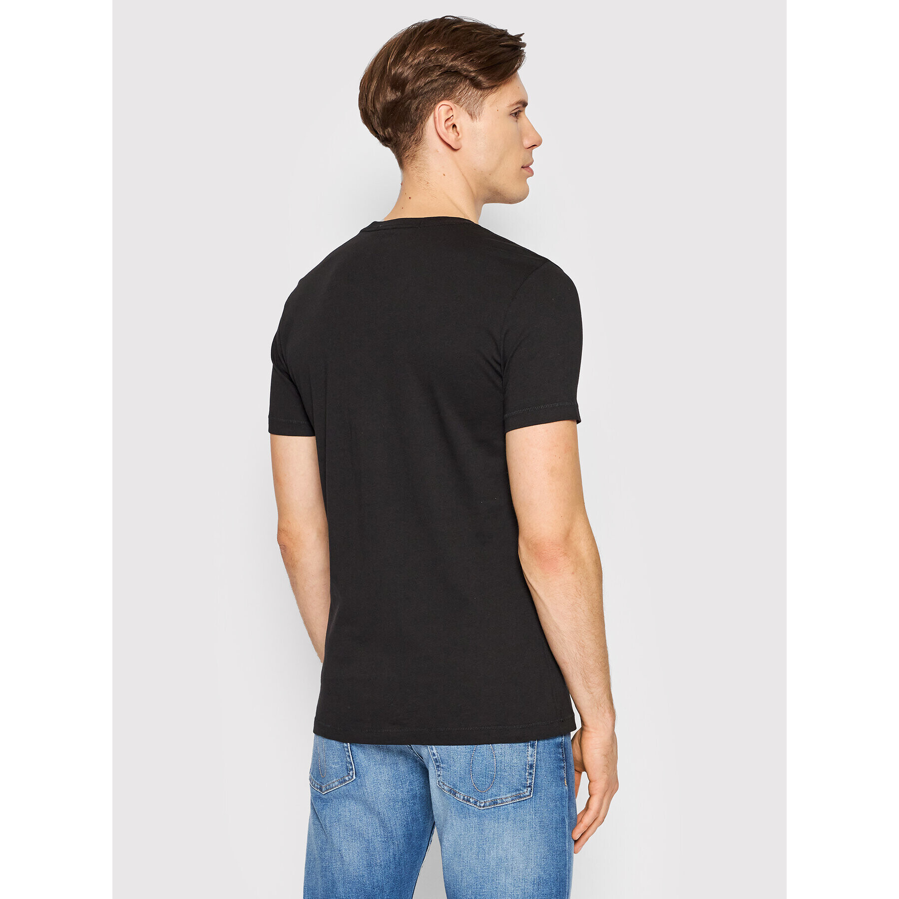 Calvin Klein Jeans Тишърт J30J307856 Черен Regular Fit - Pepit.bg