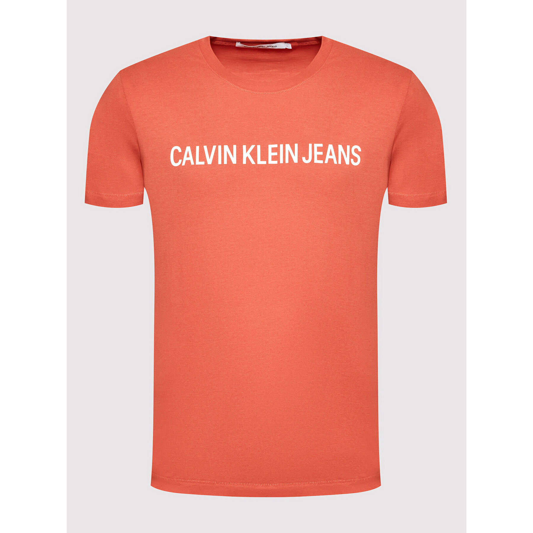 Calvin Klein Jeans Тишърт J30J307856 Червен Regular Fit - Pepit.bg