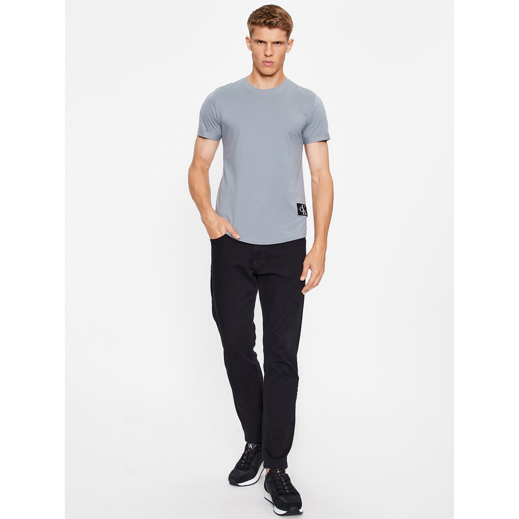 Calvin Klein Jeans Тишърт J30J315319 Син Regular Fit - Pepit.bg