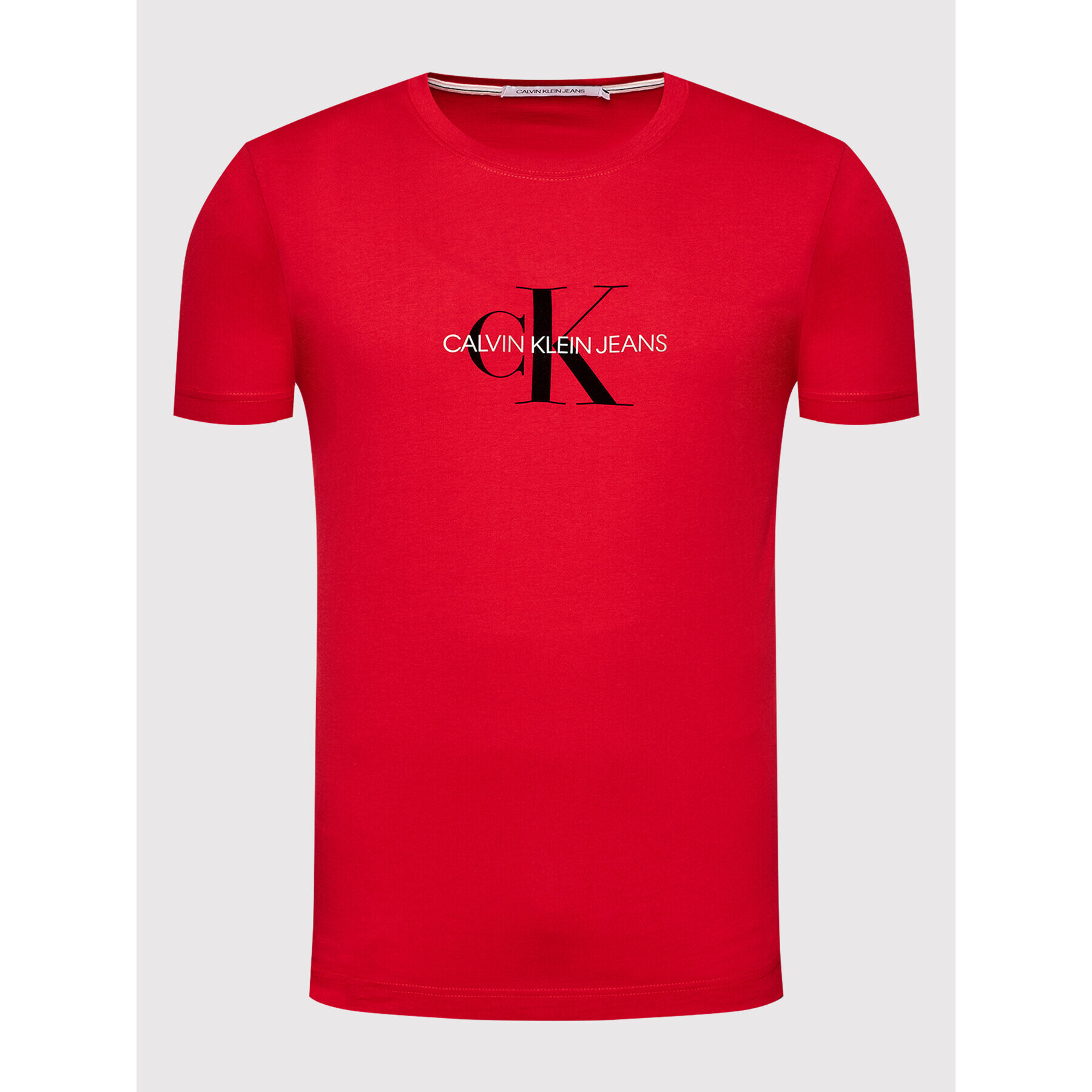 Calvin Klein Jeans Тишърт J30J318691 Червен Regular Fit - Pepit.bg