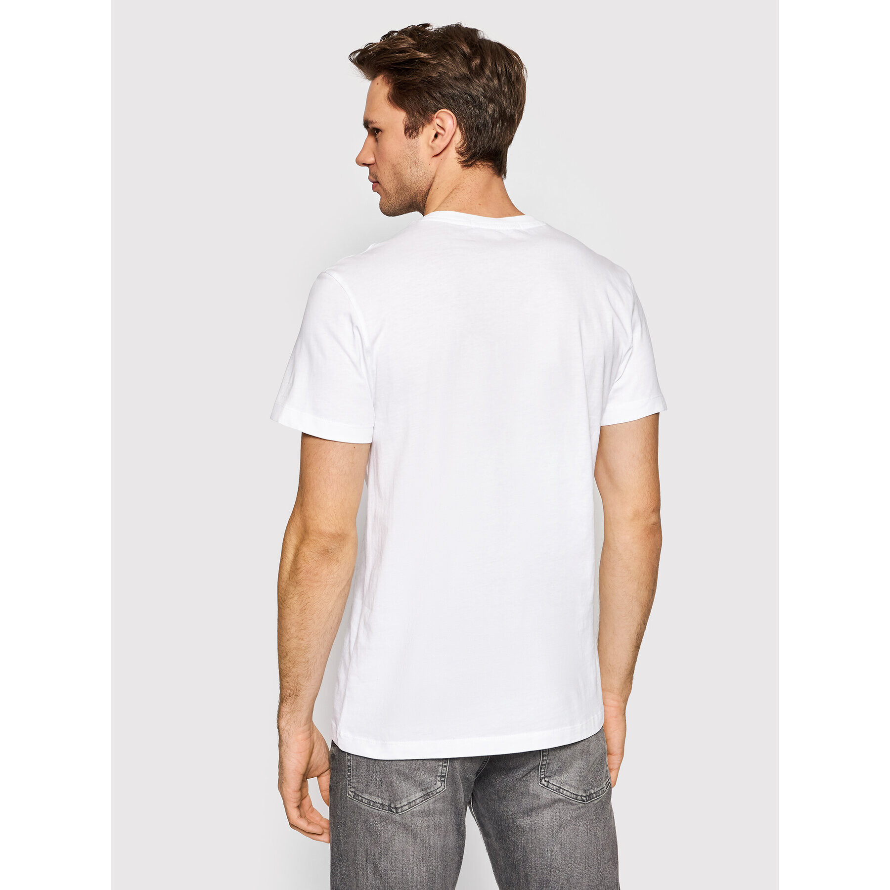 Calvin Klein Jeans Тишърт J30J319637 Бял Regular Fit - Pepit.bg