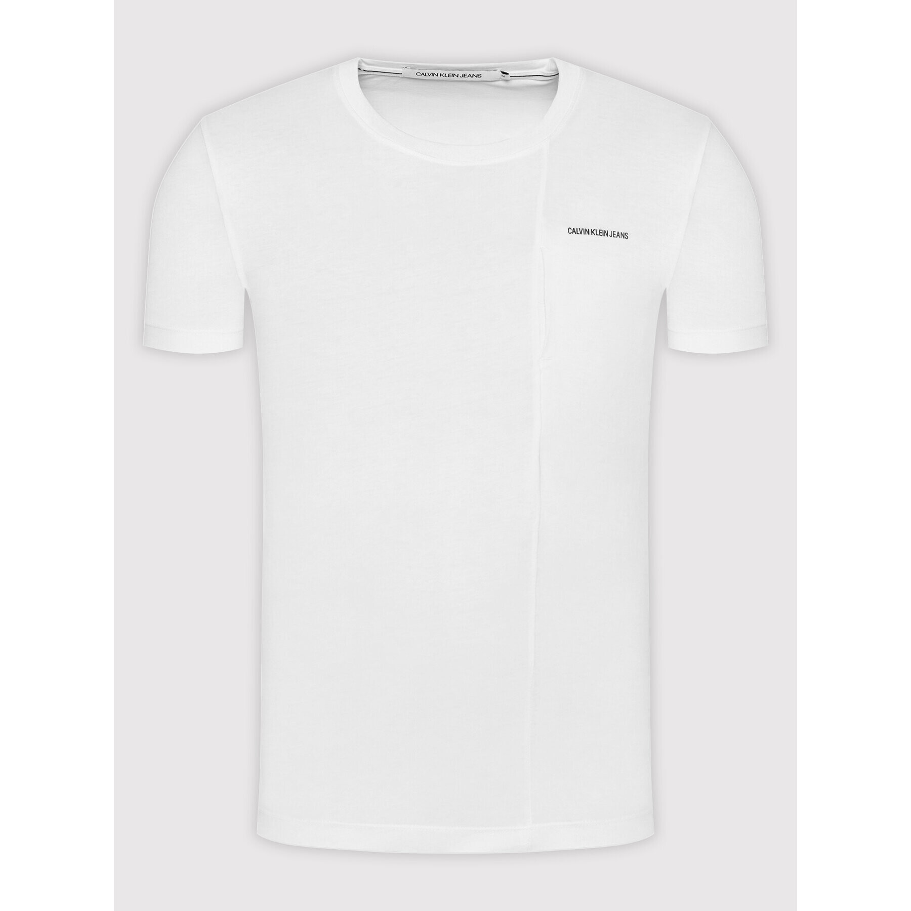 Calvin Klein Jeans Тишърт J30J319637 Бял Regular Fit - Pepit.bg