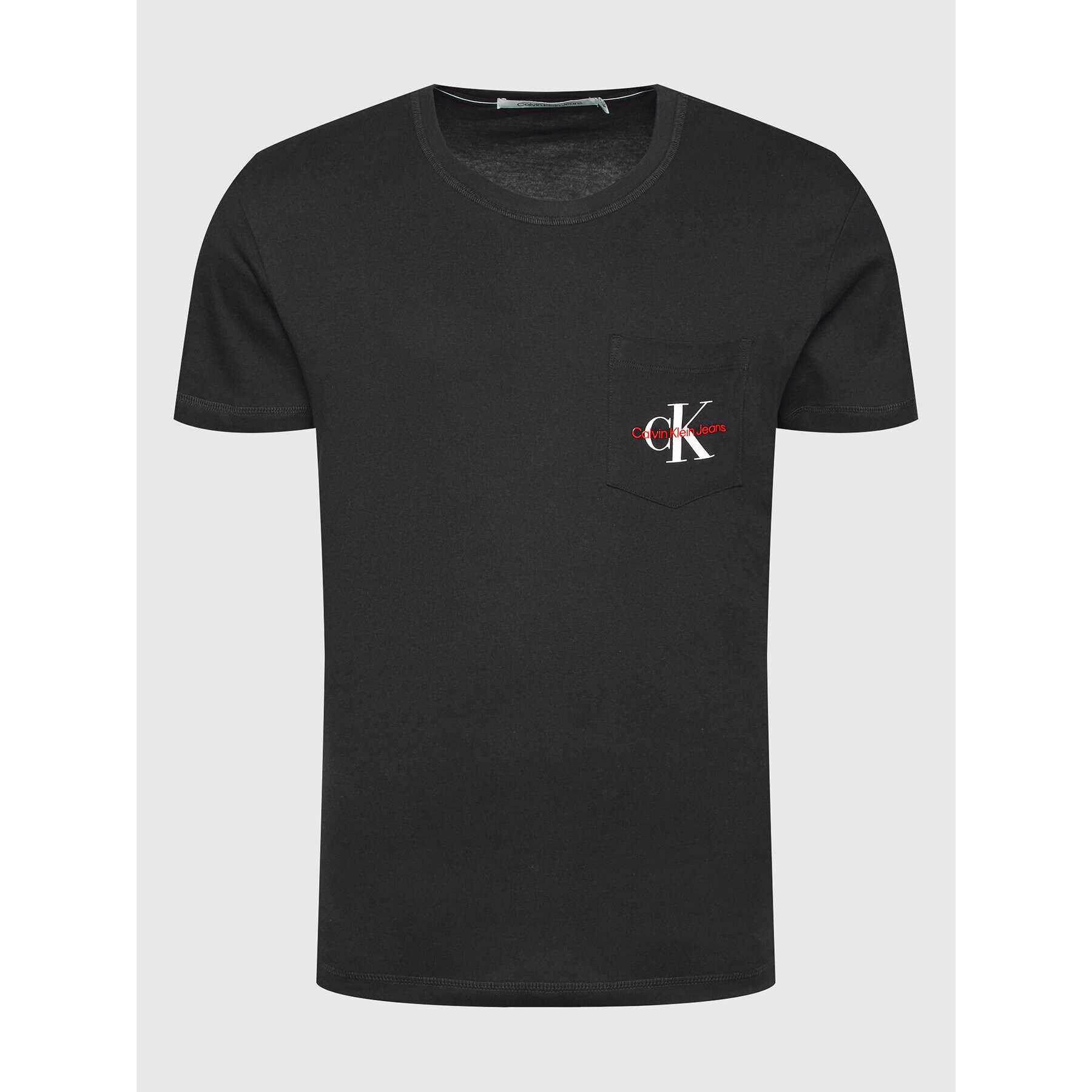 Calvin Klein Jeans Тишърт J30J319876 Черен Regular Fit - Pepit.bg