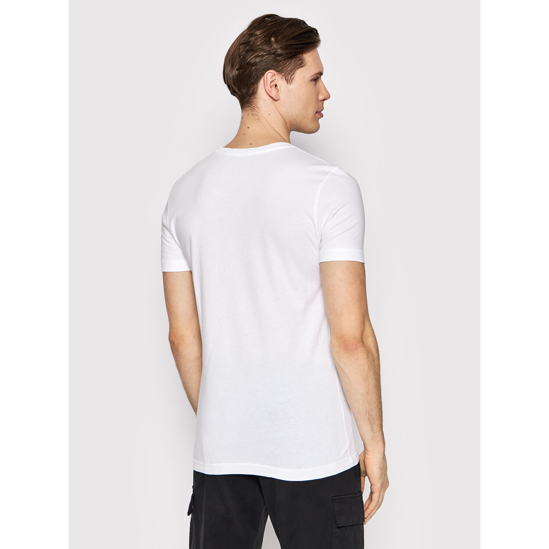 Calvin Klein Jeans Тишърт J30J319877 Бял Regular Fit - Pepit.bg