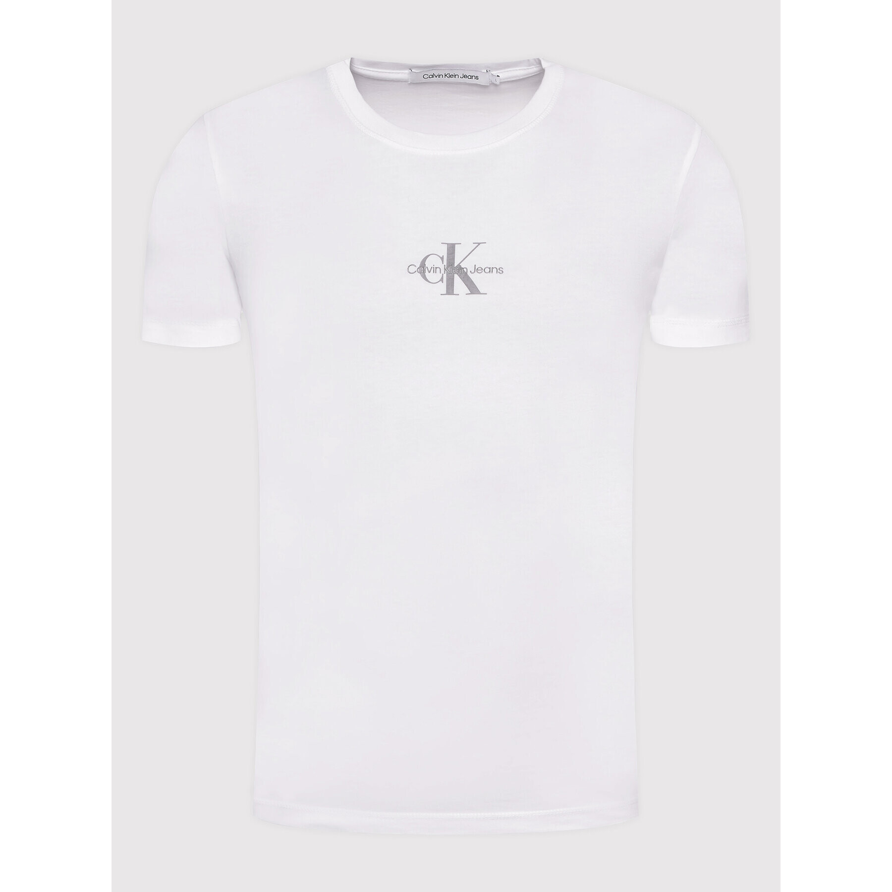 Calvin Klein Jeans Тишърт J30J319877 Бял Regular Fit - Pepit.bg
