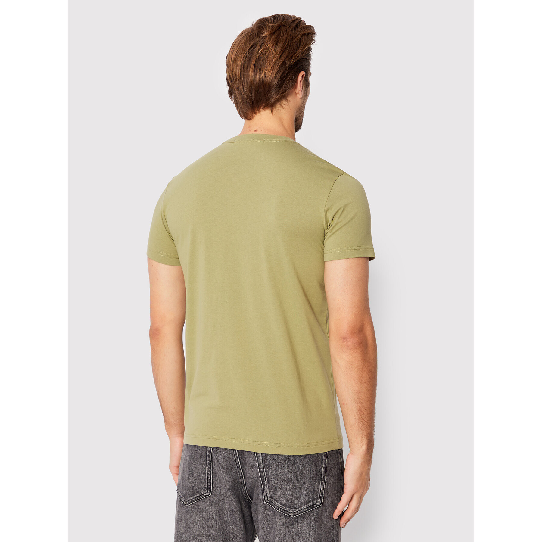 Calvin Klein Jeans Тишърт J30J320192 Зелен Regular Fit - Pepit.bg