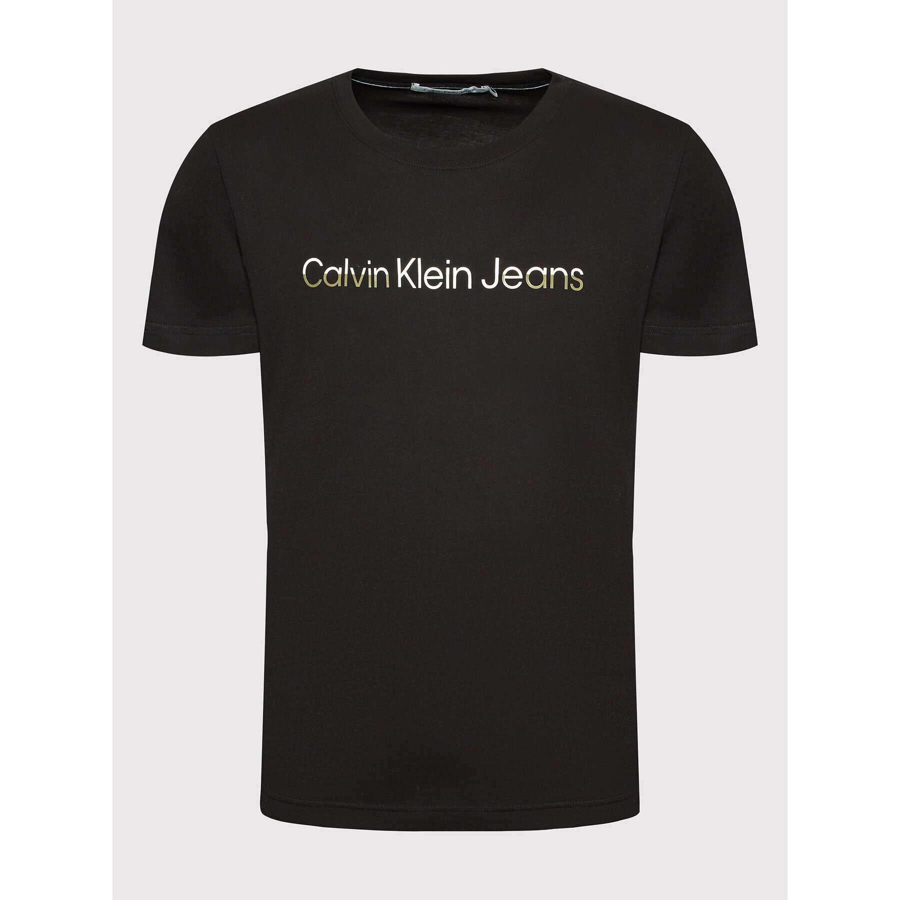 Calvin Klein Jeans Тишърт J30J320194 Черен Regular Fit - Pepit.bg