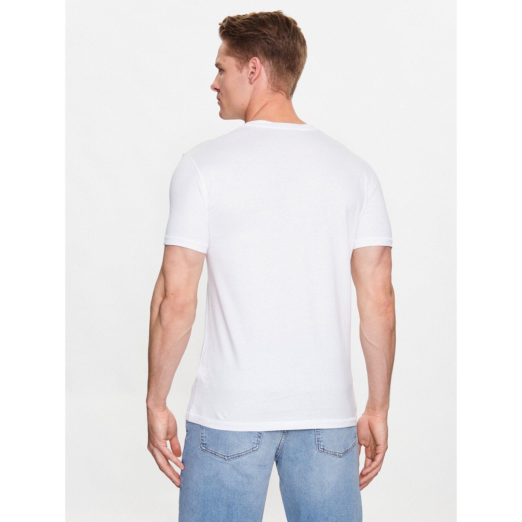 Calvin Klein Jeans Тишърт J30J320806 Бял Regular Fit - Pepit.bg