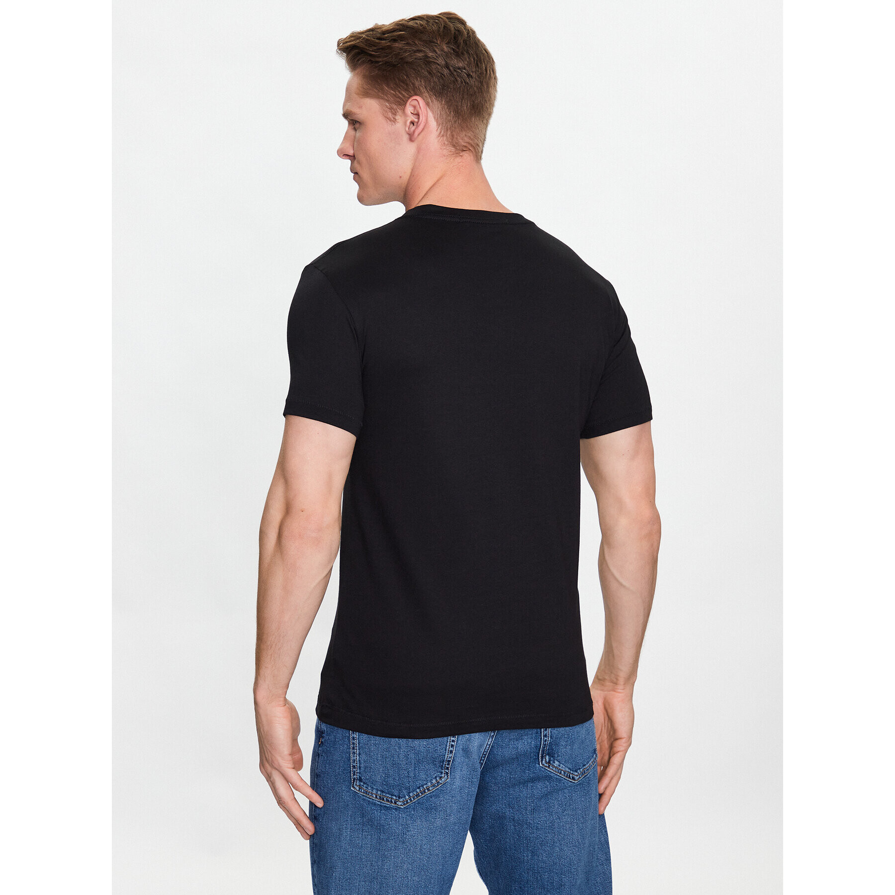 Calvin Klein Jeans Тишърт J30J320806 Черен Regular Fit - Pepit.bg