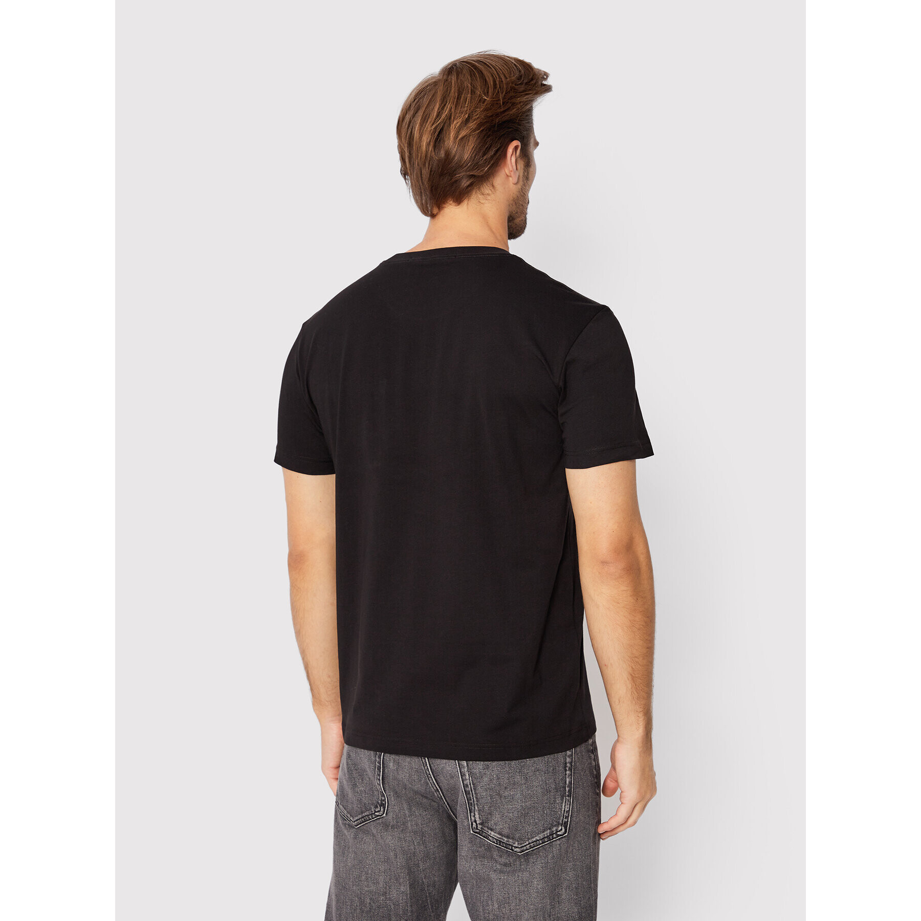 Calvin Klein Jeans Тишърт J30J320856 Черен Regular Fit - Pepit.bg