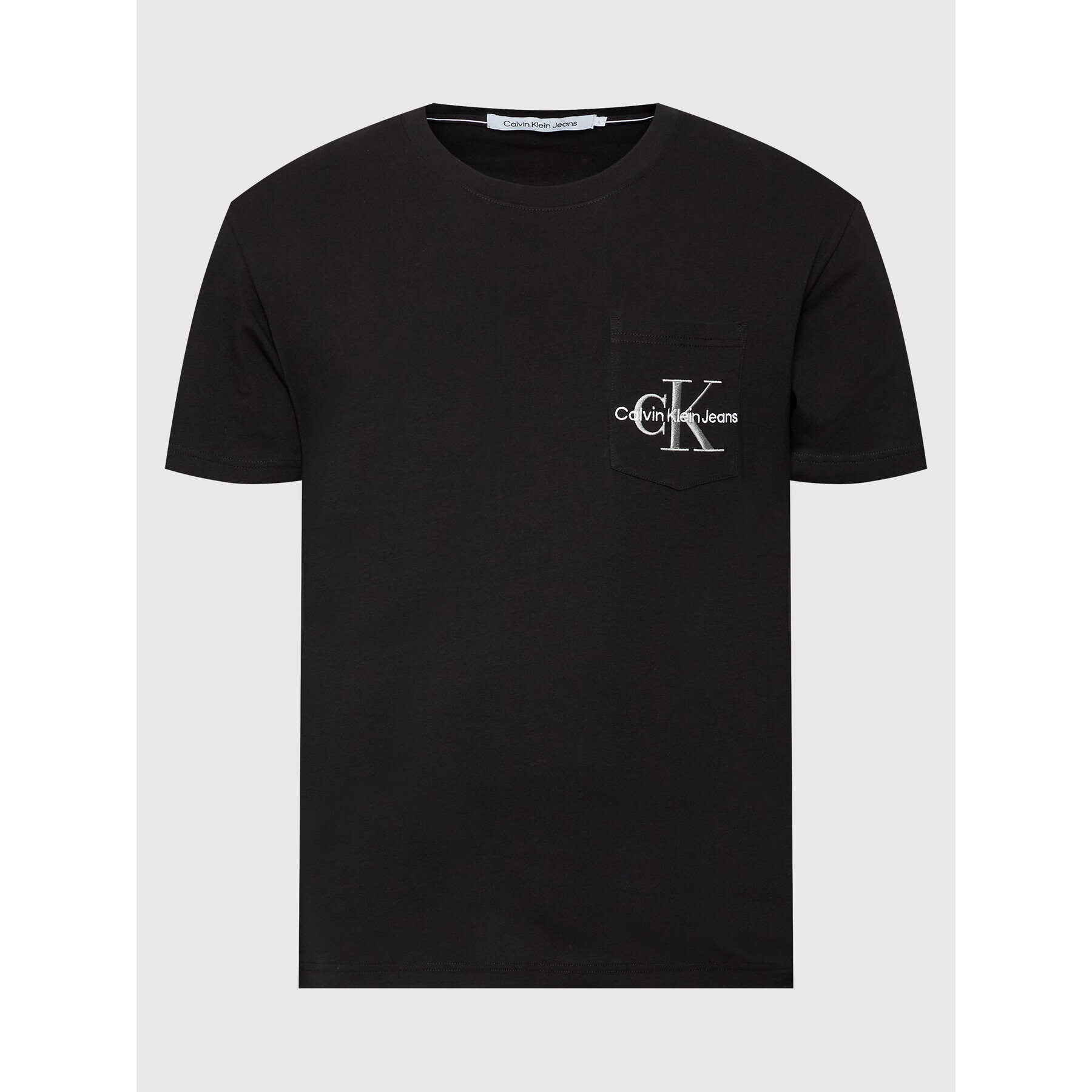Calvin Klein Jeans Тишърт J30J320856 Черен Regular Fit - Pepit.bg