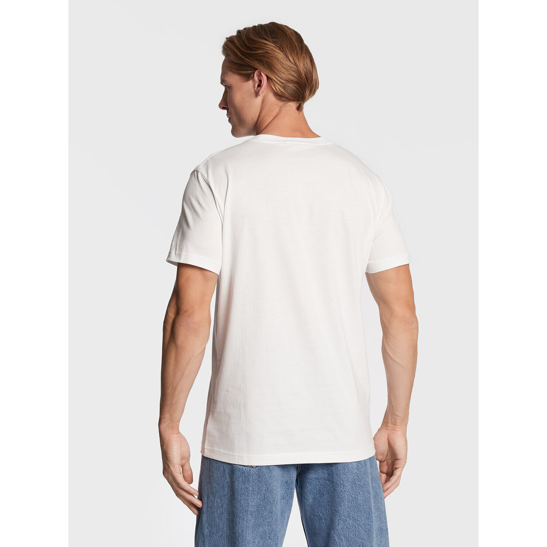 Calvin Klein Jeans Тишърт J30J321772 Бял Slim Fit - Pepit.bg
