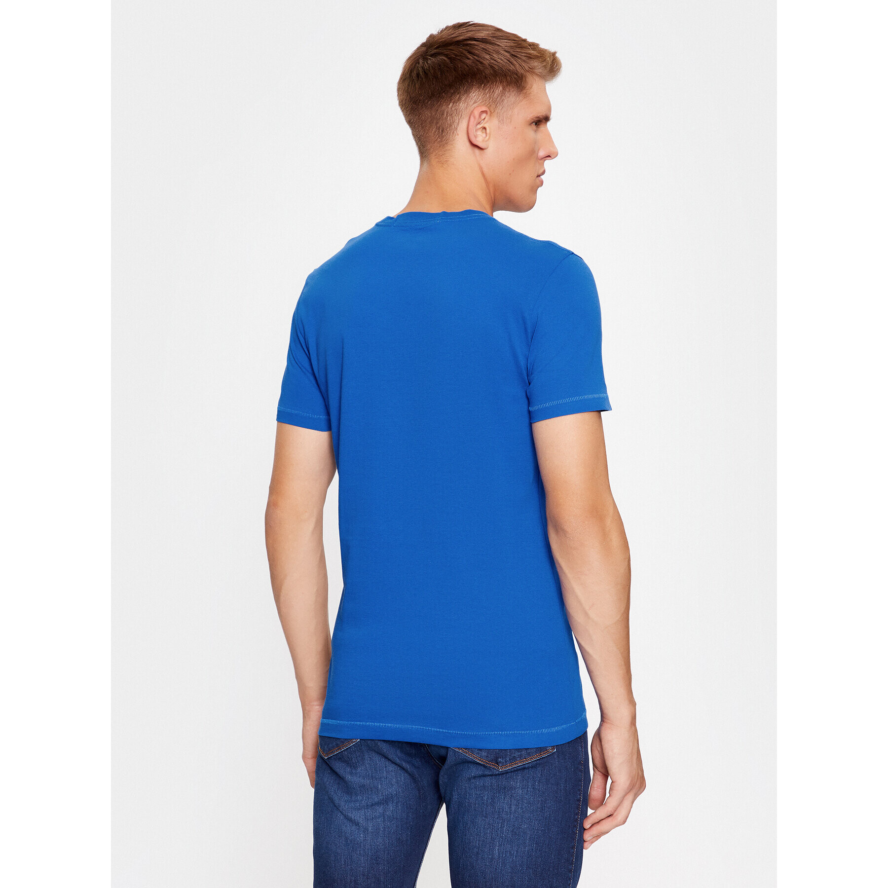 Calvin Klein Jeans Тишърт J30J322344 Син Slim Fit - Pepit.bg
