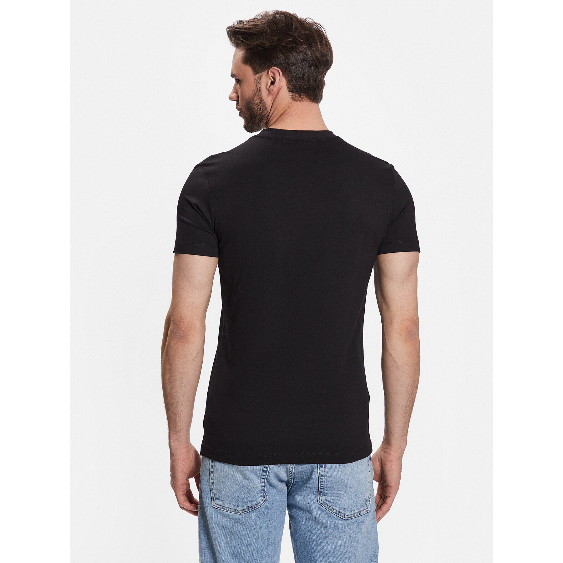 Calvin Klein Jeans Тишърт J30J322872 Черен Regular Fit - Pepit.bg