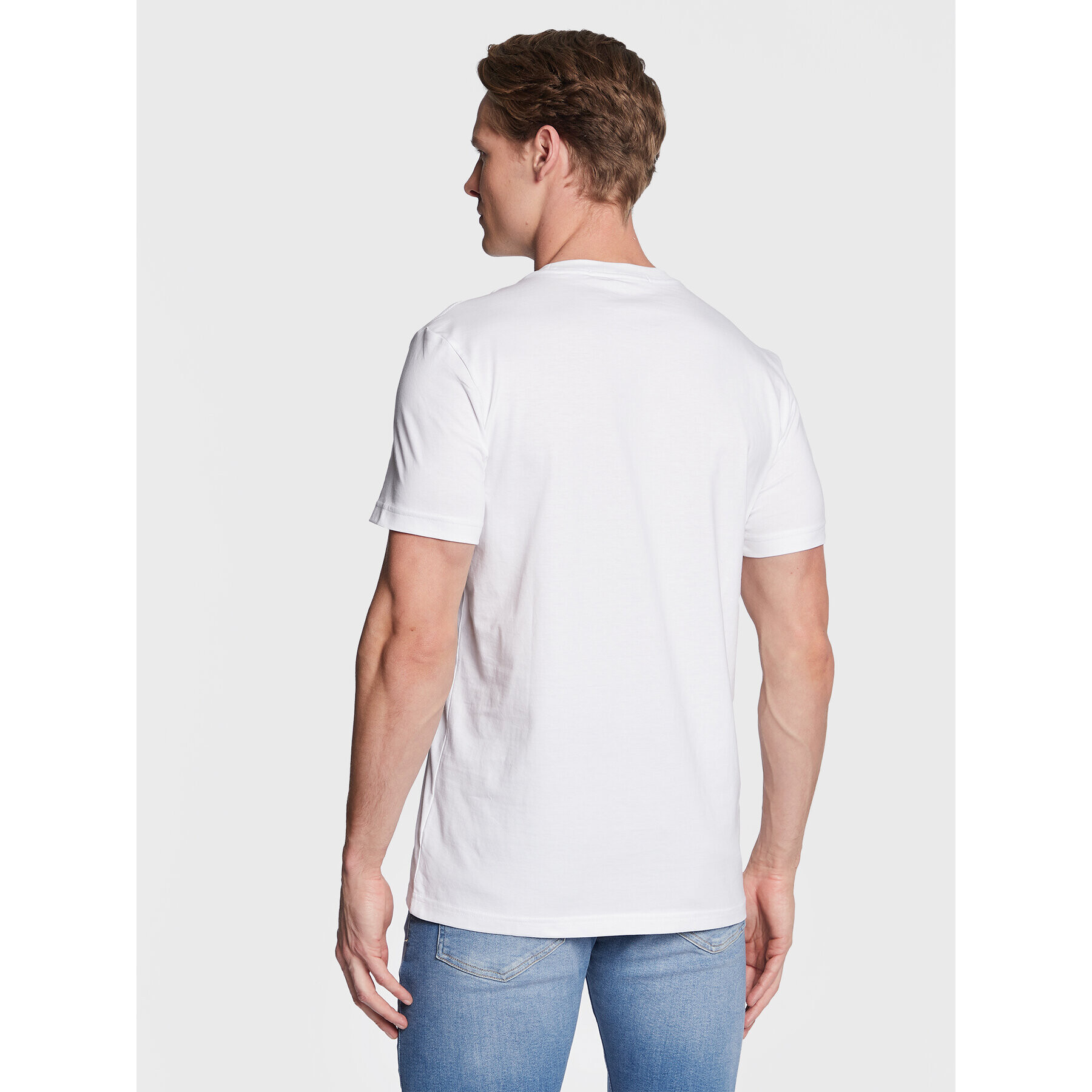 Calvin Klein Jeans Тишърт J30J322875 Бял Regular Fit - Pepit.bg