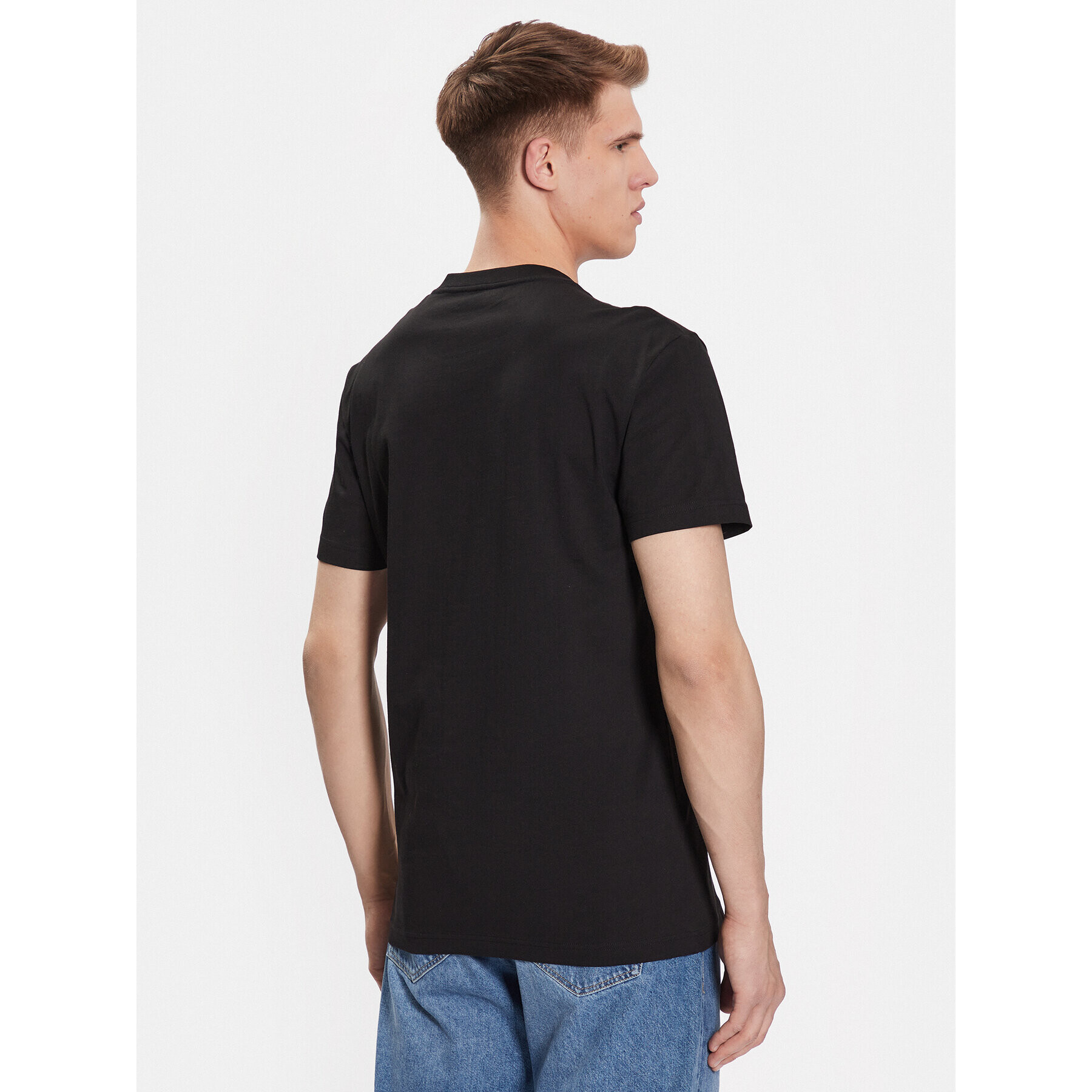 Calvin Klein Jeans Тишърт J30J324206 Черен Regular Fit - Pepit.bg