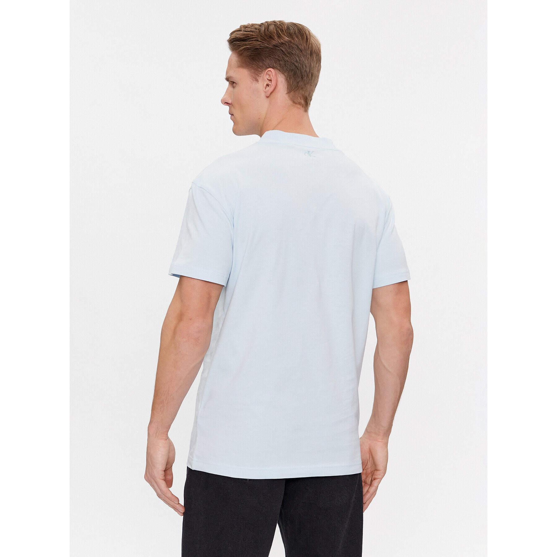 Calvin Klein Jeans Тишърт Logo Repeat J30J324668 Син Regular Fit - Pepit.bg