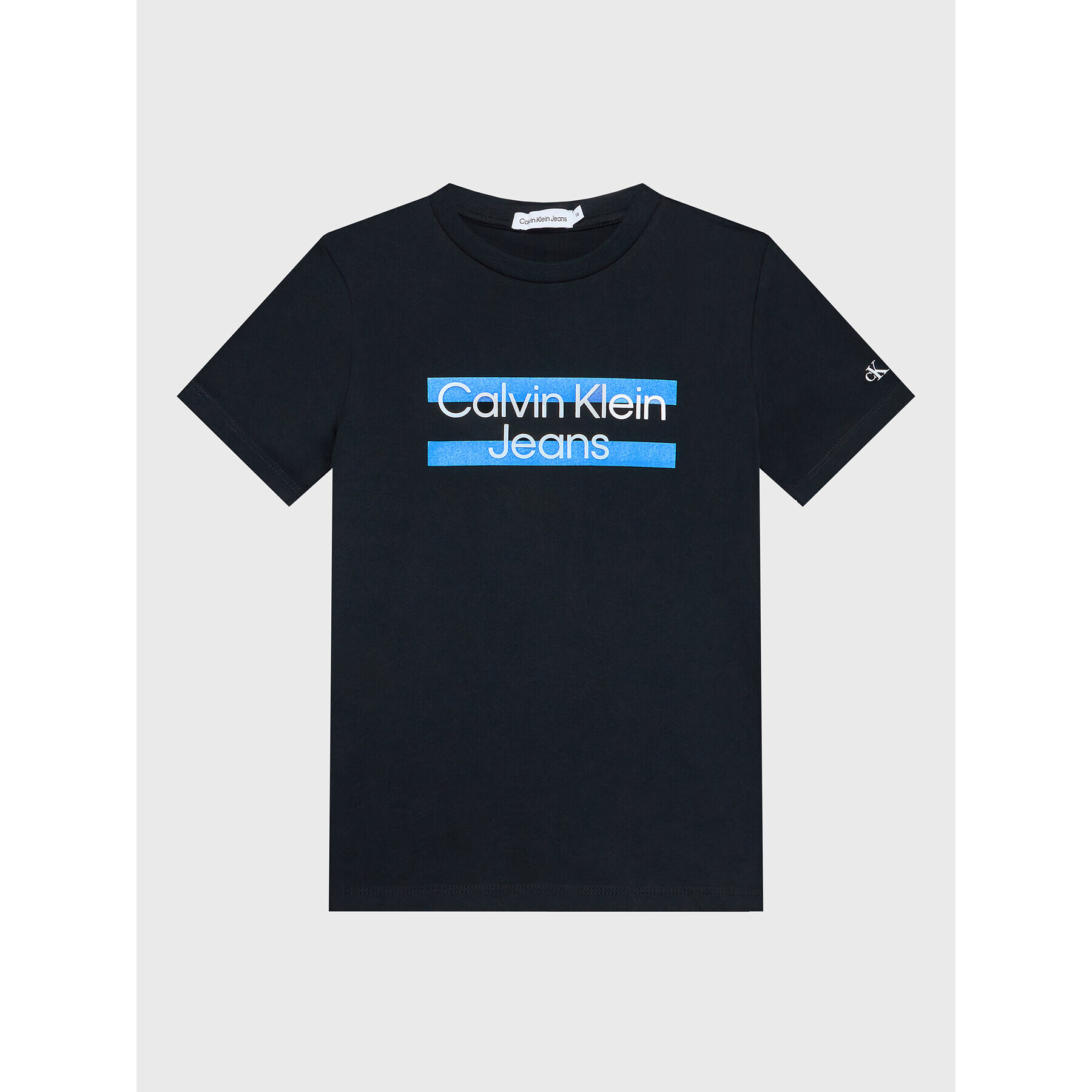 Calvin Klein Jeans Тишърт Maxi Block Logo IB0IB01647 Черен Regular Fit - Pepit.bg