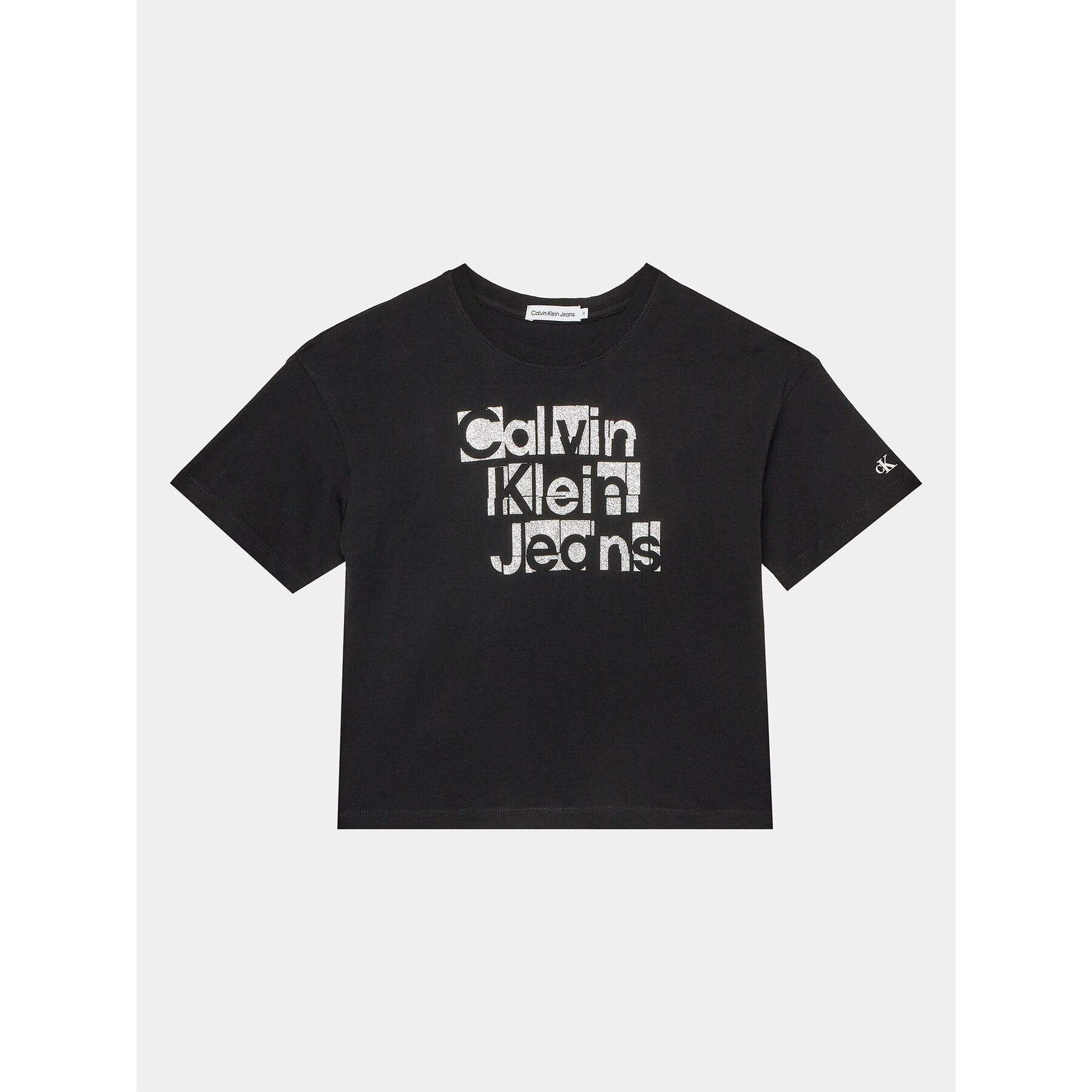Calvin Klein Jeans Тишърт Metallic IG0IG02340 Черен Regular Fit - Pepit.bg